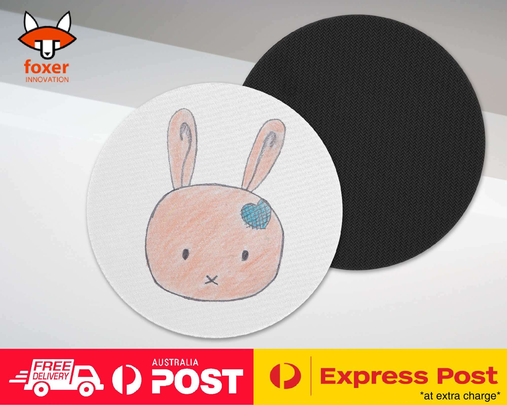 COASTER COFFEE DRINKING MAT|CUTE BUNNY SKETCH ART DRAWING