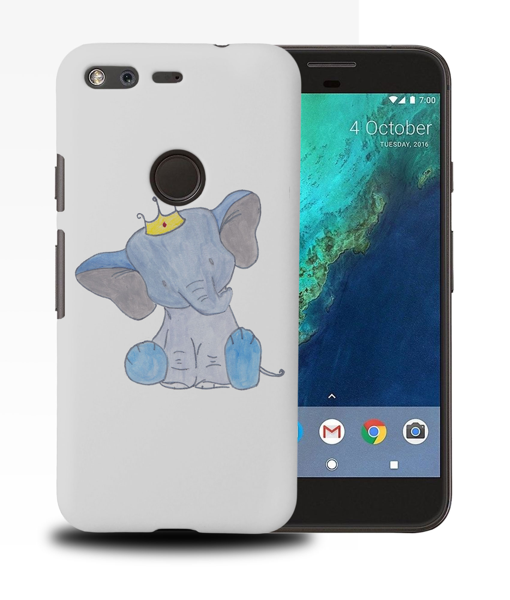 CASE COVER FOR GOOGLE PIXEL|ELEPHANT KING SKETCH ART - Picture 11 of 11