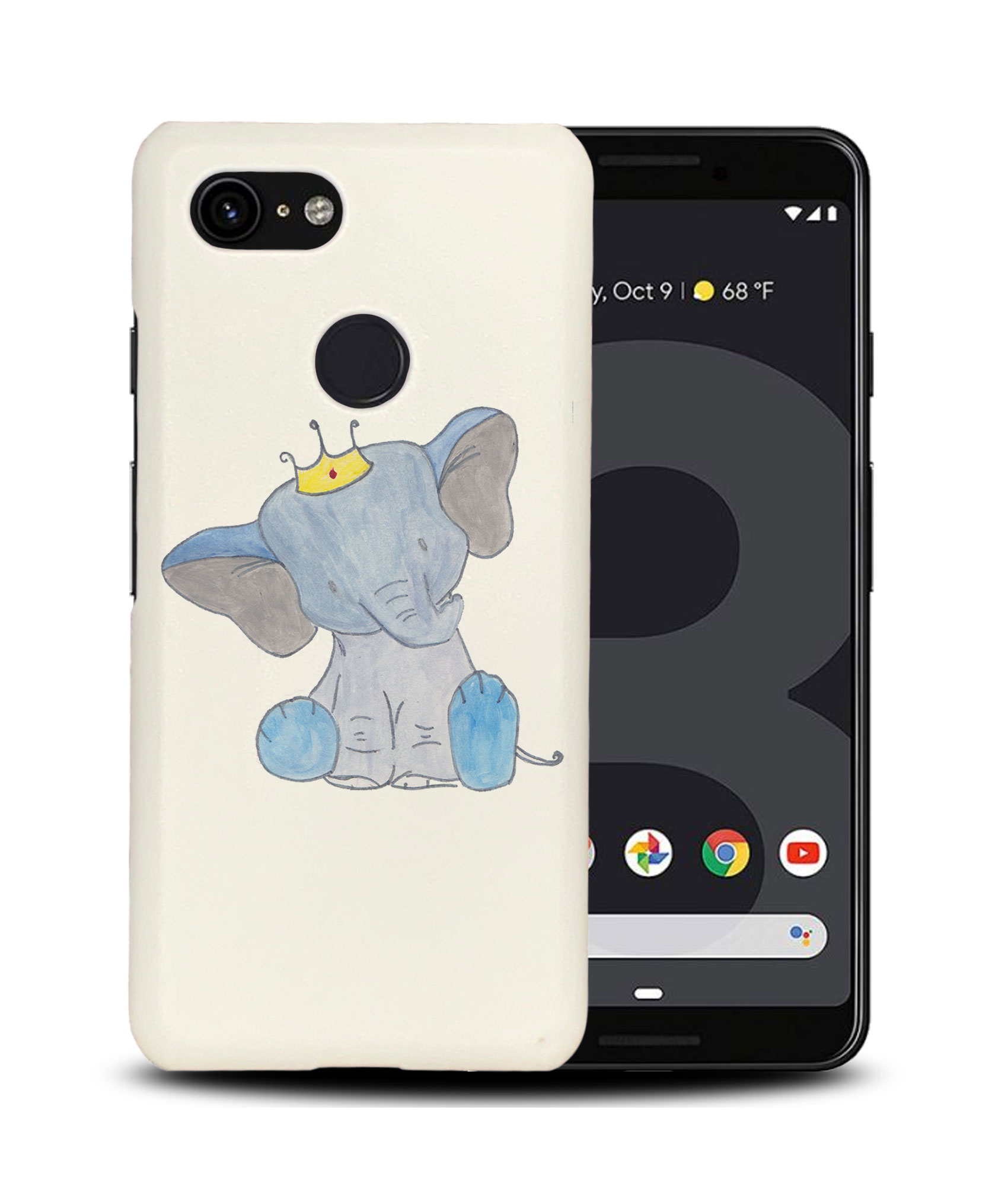 CASE COVER FOR GOOGLE PIXEL|ELEPHANT KING SKETCH ART - Picture 7 of 11