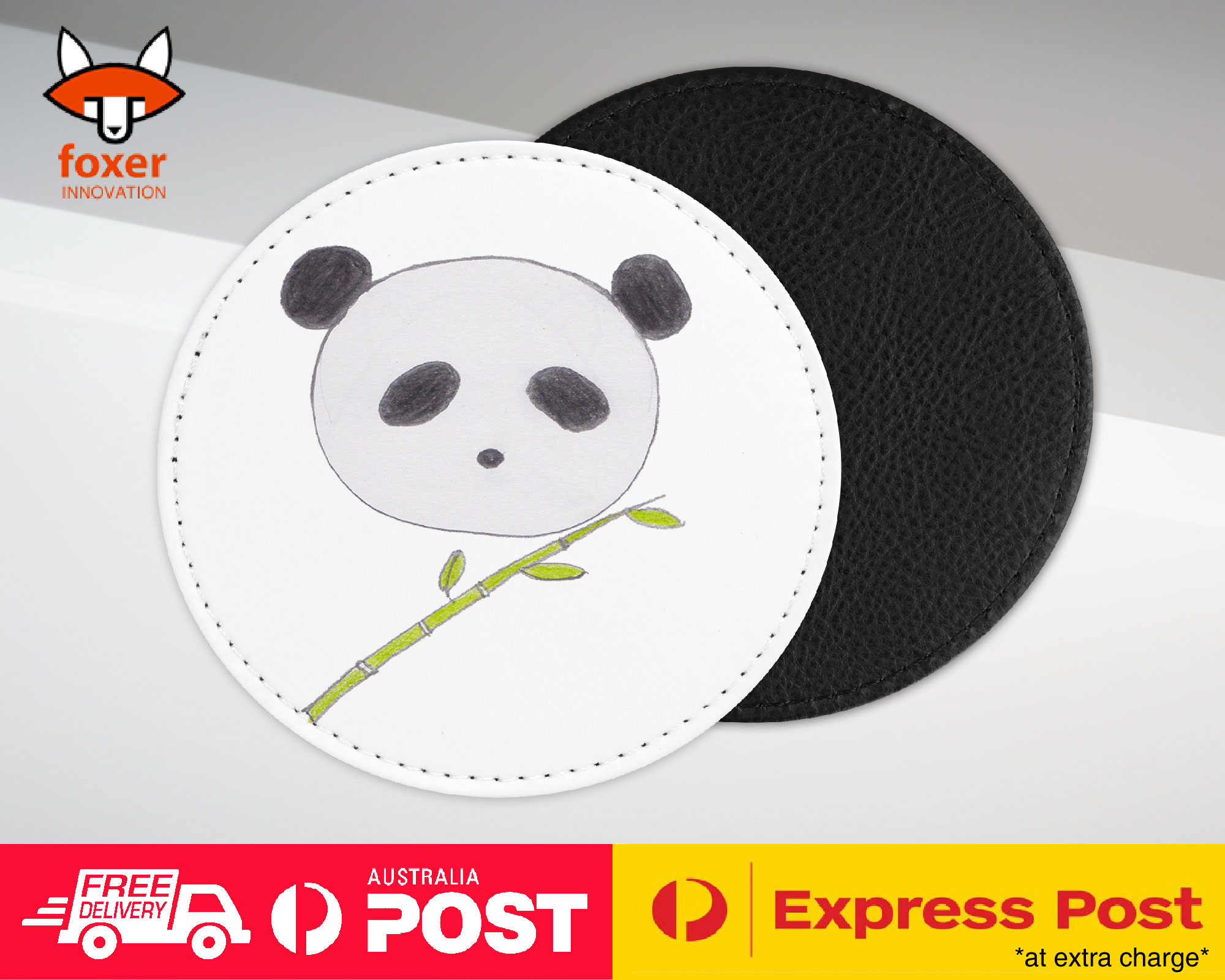 COASTER COFFEE DRINKING MAT|CUTE PANDA SKETCH ART DRAWING