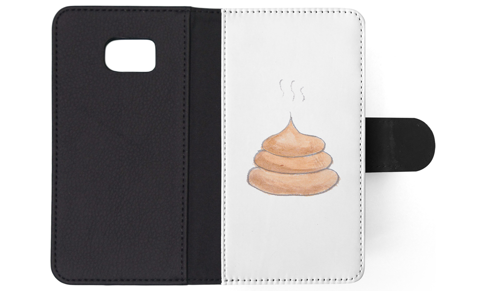 FLIP CASE FOR SAMSUNG GALAXY|CUTE DOG POO SKETCH ART DRAWING - Picture 114 of 120