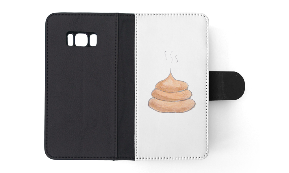 FLIP CASE FOR SAMSUNG GALAXY|CUTE DOG POO SKETCH ART DRAWING - Picture 109 of 120