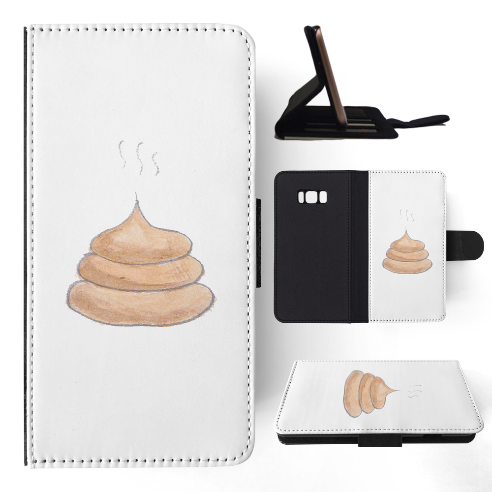 FLIP CASE FOR SAMSUNG GALAXY|CUTE DOG POO SKETCH ART DRAWING - Picture 101 of 120