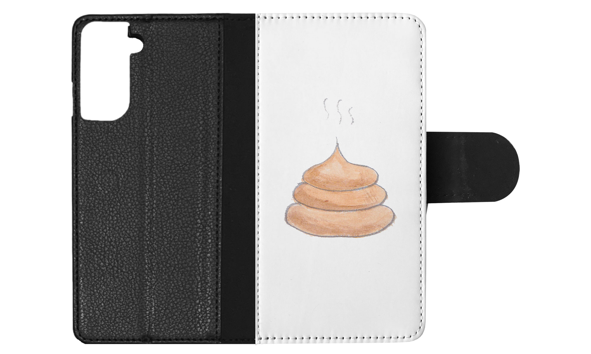 FLIP CASE FOR SAMSUNG GALAXY|CUTE DOG POO SKETCH ART DRAWING - Picture 59 of 120