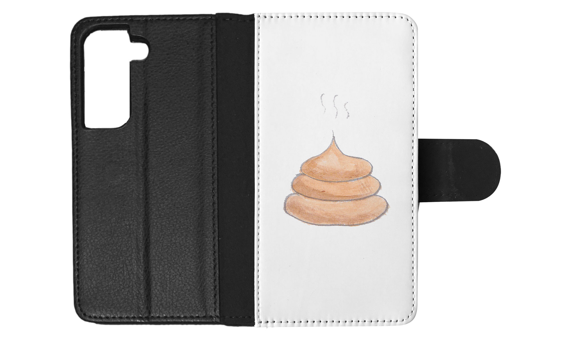 FLIP CASE FOR SAMSUNG GALAXY|CUTE DOG POO SKETCH ART DRAWING - Picture 49 of 120