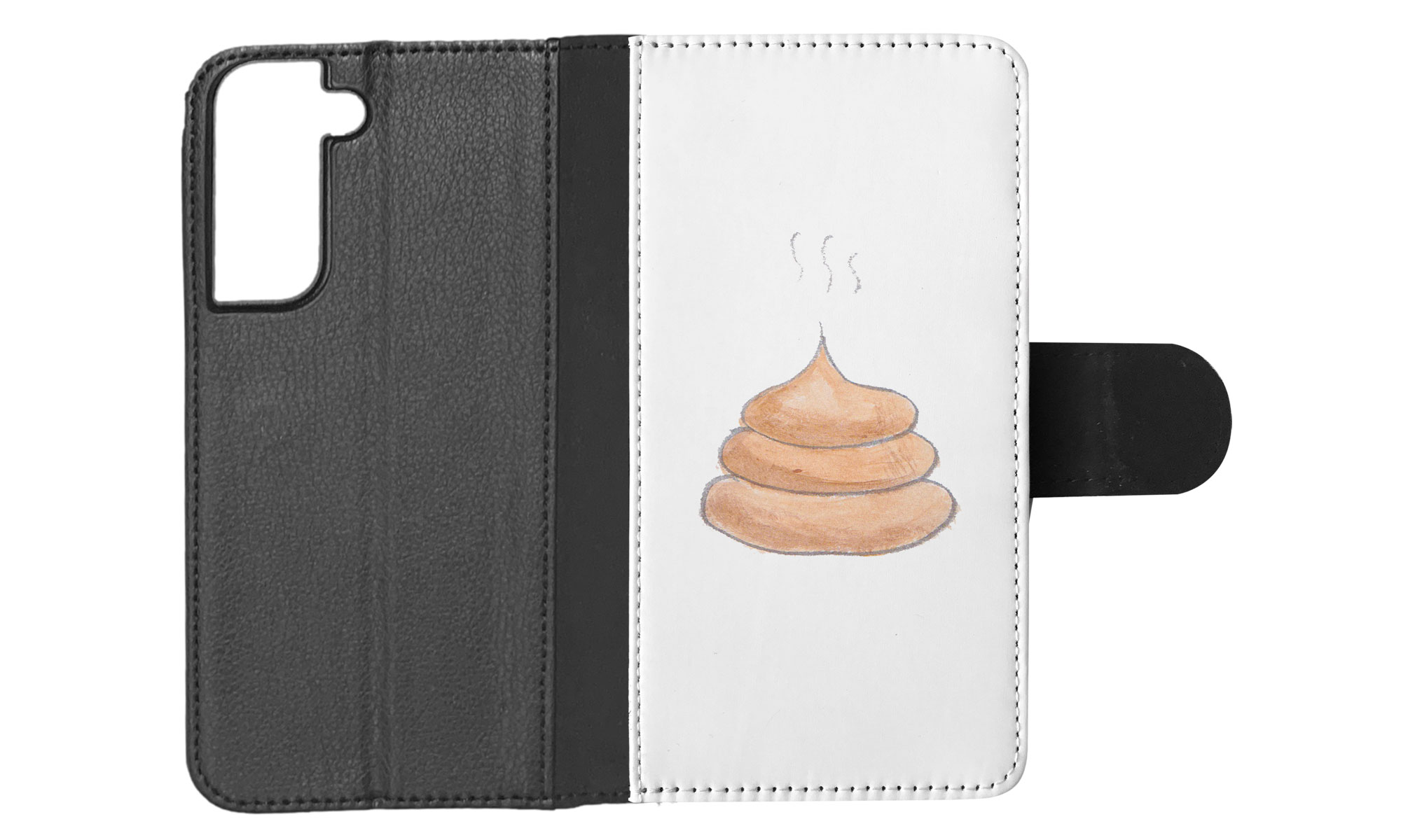 FLIP CASE FOR SAMSUNG GALAXY|CUTE DOG POO SKETCH ART DRAWING - Picture 44 of 120