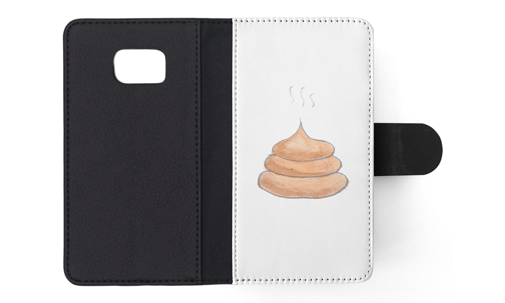 FLIP CASE FOR SAMSUNG GALAXY|CUTE DOG POO SKETCH ART DRAWING - Picture 119 of 120