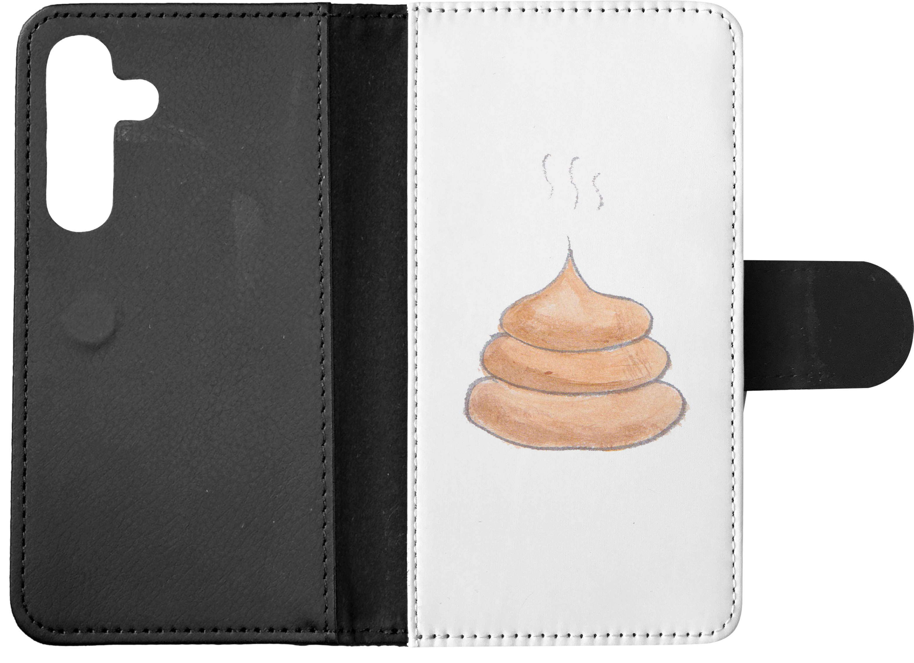 FLIP CASE FOR SAMSUNG GALAXY|CUTE DOG POO SKETCH ART DRAWING - Picture 19 of 120