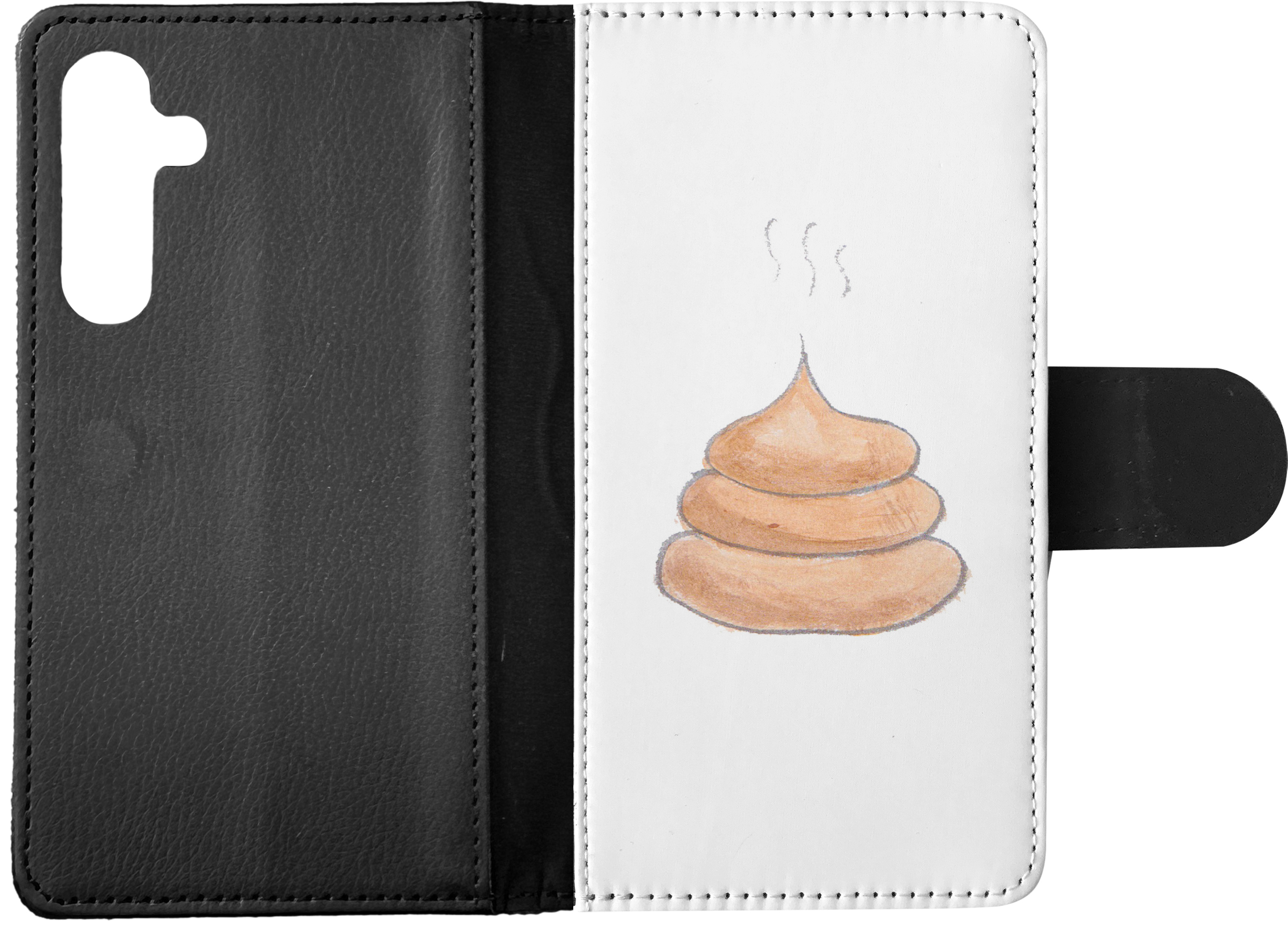 FLIP CASE FOR SAMSUNG GALAXY|CUTE DOG POO SKETCH ART DRAWING - Picture 14 of 120