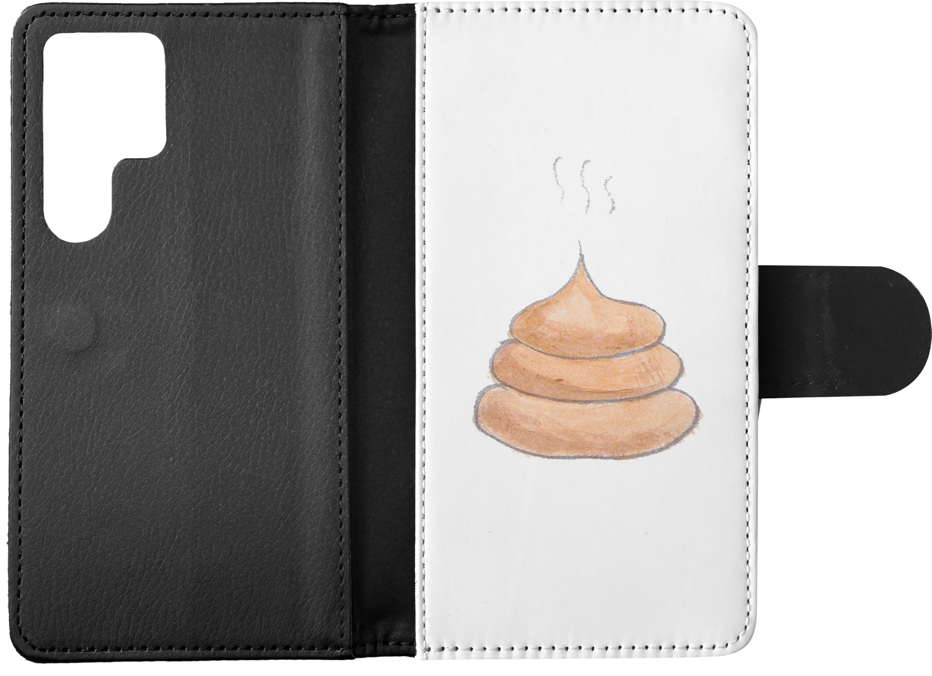 FLIP CASE FOR SAMSUNG GALAXY|CUTE DOG POO SKETCH ART DRAWING - Picture 9 of 120