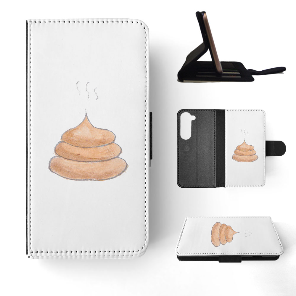 FLIP CASE FOR SAMSUNG GALAXY|CUTE DOG POO SKETCH ART DRAWING - Picture 31 of 120