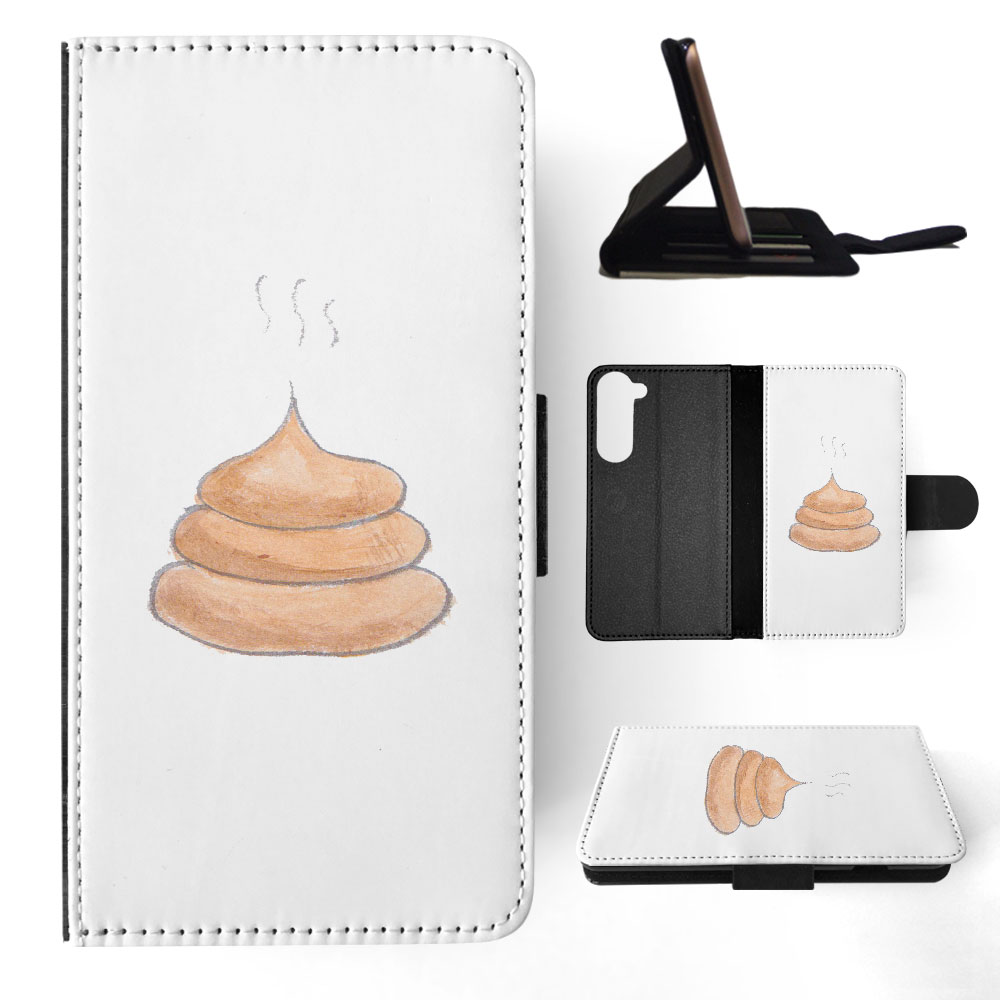 FLIP CASE FOR SAMSUNG GALAXY|CUTE DOG POO SKETCH ART DRAWING - Picture 26 of 120