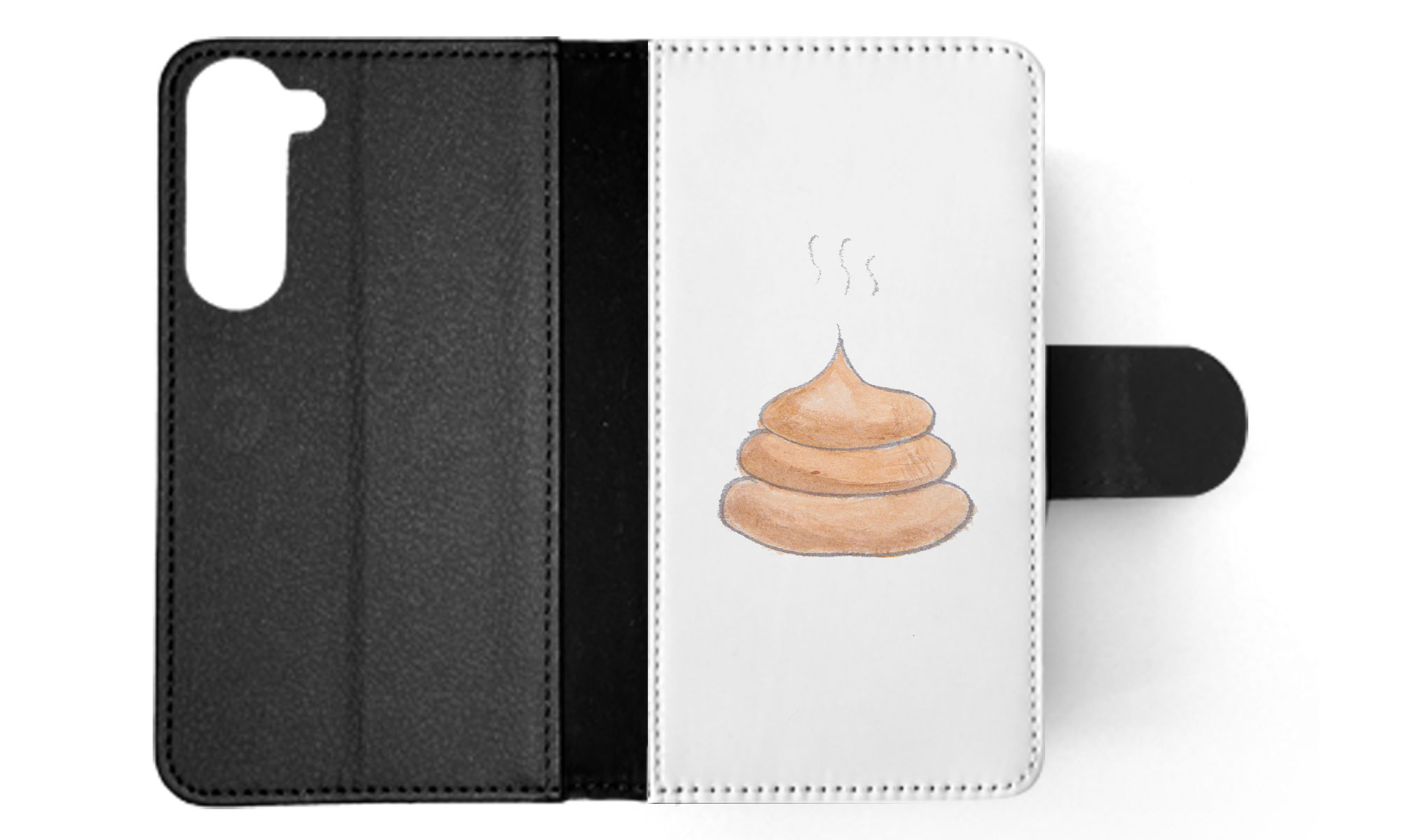 FLIP CASE FOR SAMSUNG GALAXY|CUTE DOG POO SKETCH ART DRAWING - Picture 29 of 120