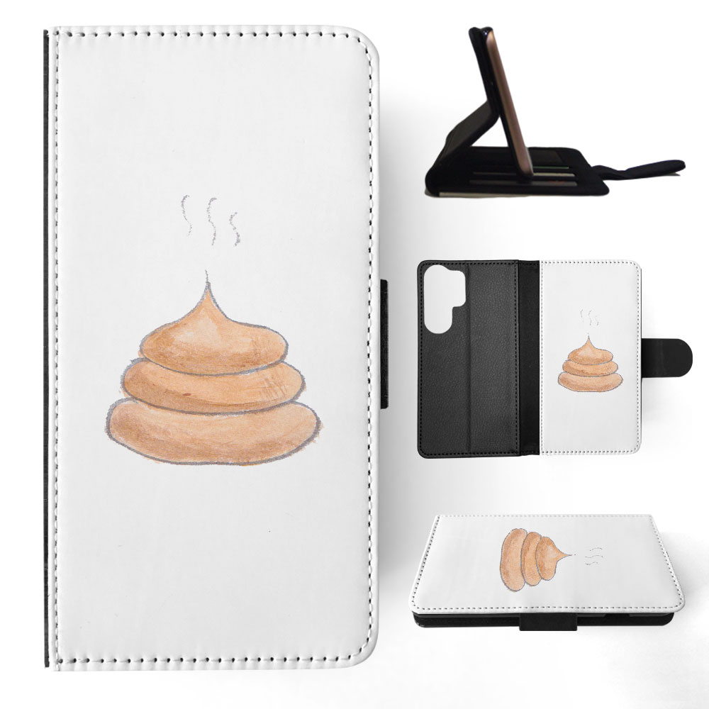 FLIP CASE FOR SAMSUNG GALAXY|CUTE DOG POO SKETCH ART DRAWING - Picture 21 of 120