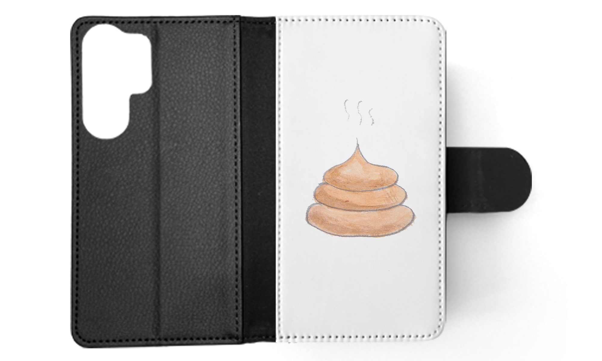 FLIP CASE FOR SAMSUNG GALAXY|CUTE DOG POO SKETCH ART DRAWING - Picture 24 of 120