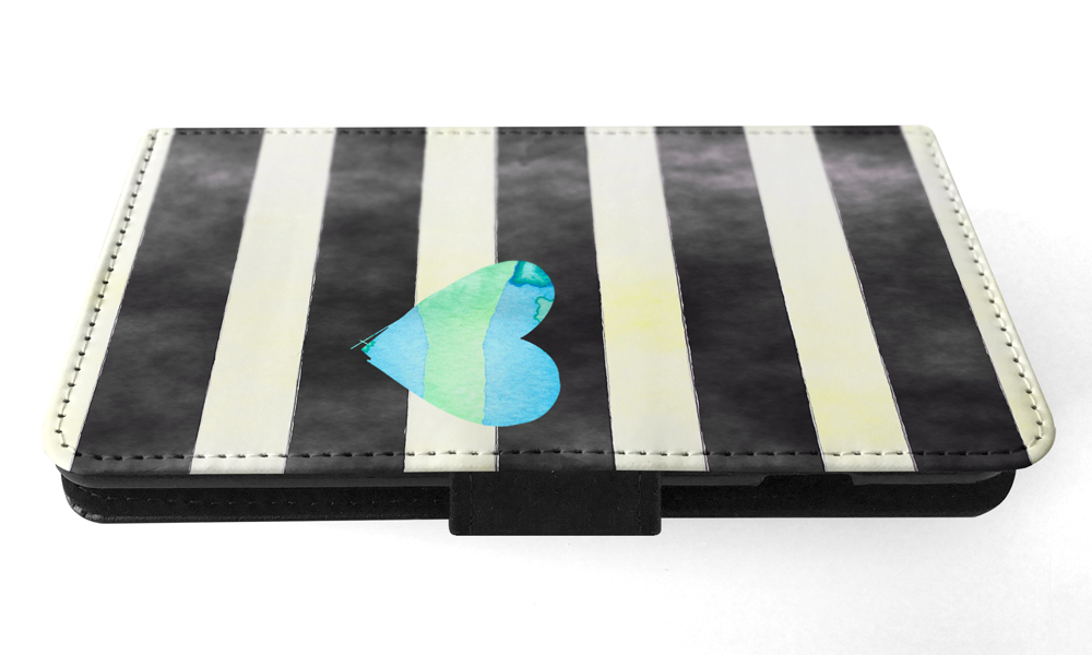 FLIP CASE FOR SAMSUNG GALAXY|STRIPES TEAL HEART PATTERN - Bild 113 von 120