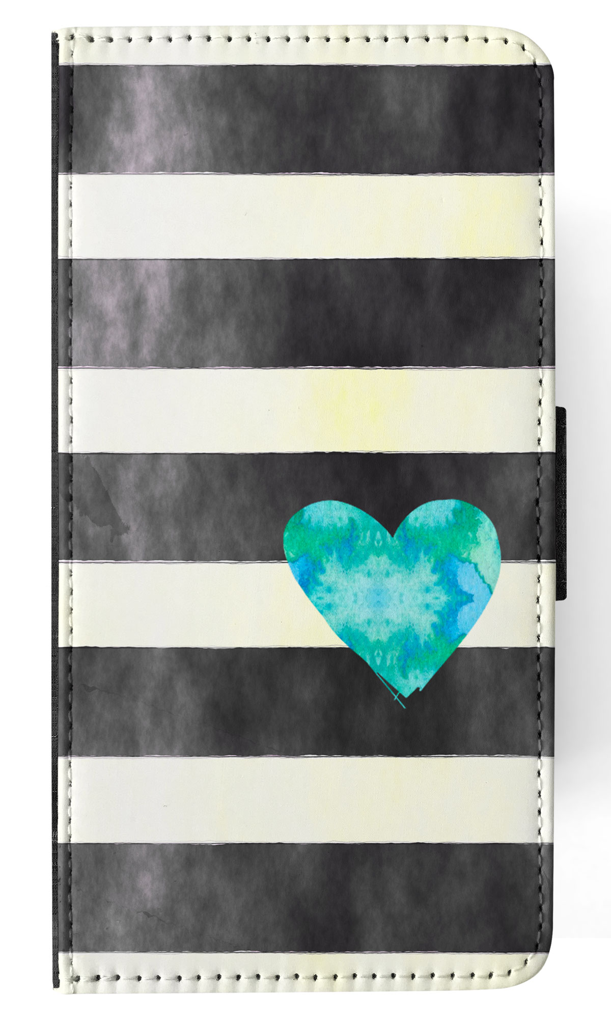 FLIP CASE FOR SAMSUNG GALAXY|STRIPES TEAL HEART PATTERN - Bild 57 von 120