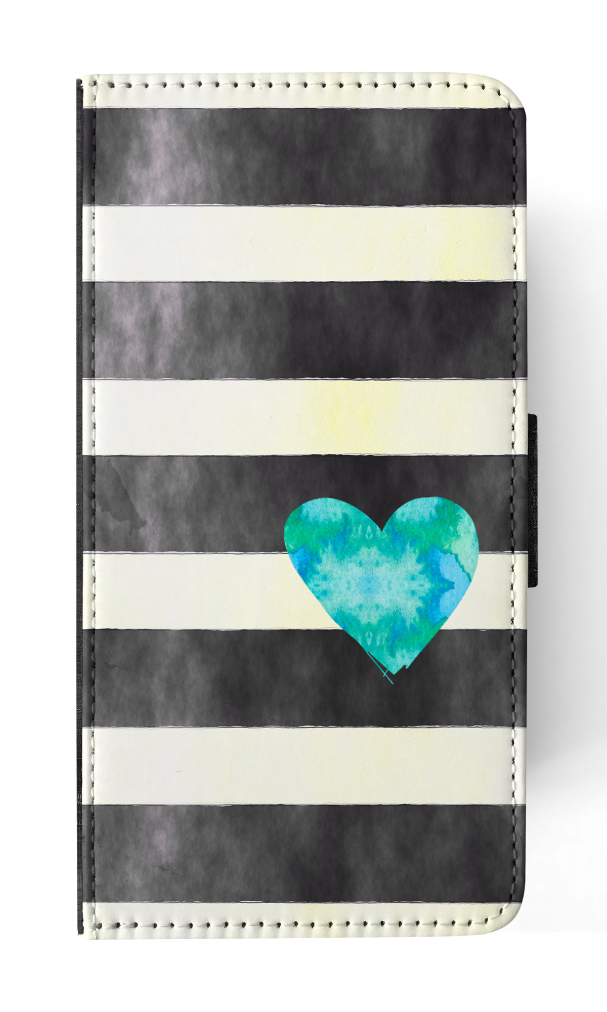 FLIP CASE FOR SAMSUNG GALAXY|STRIPES TEAL HEART PATTERN - Bild 47 von 120