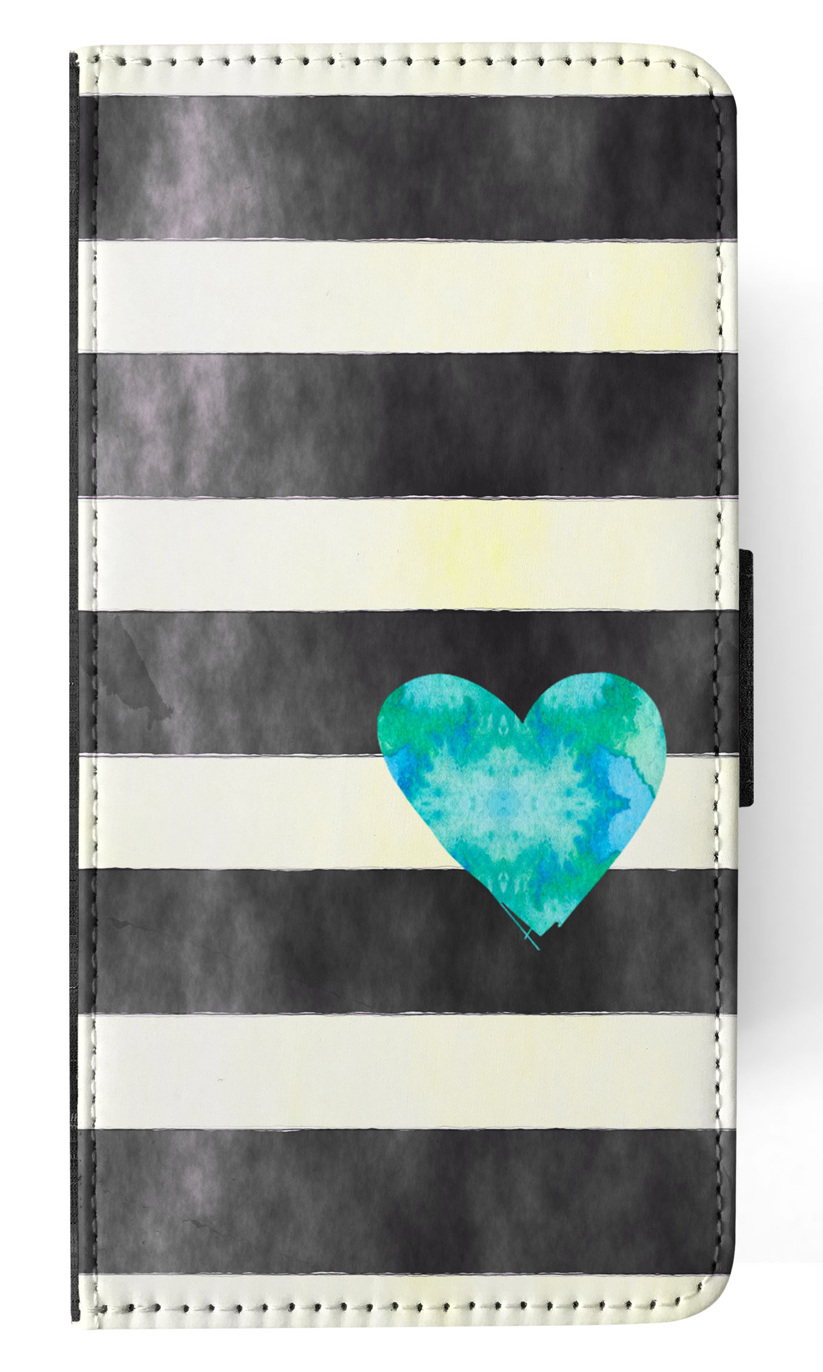FLIP CASE FOR SAMSUNG GALAXY|STRIPES TEAL HEART PATTERN - Bild 42 von 120