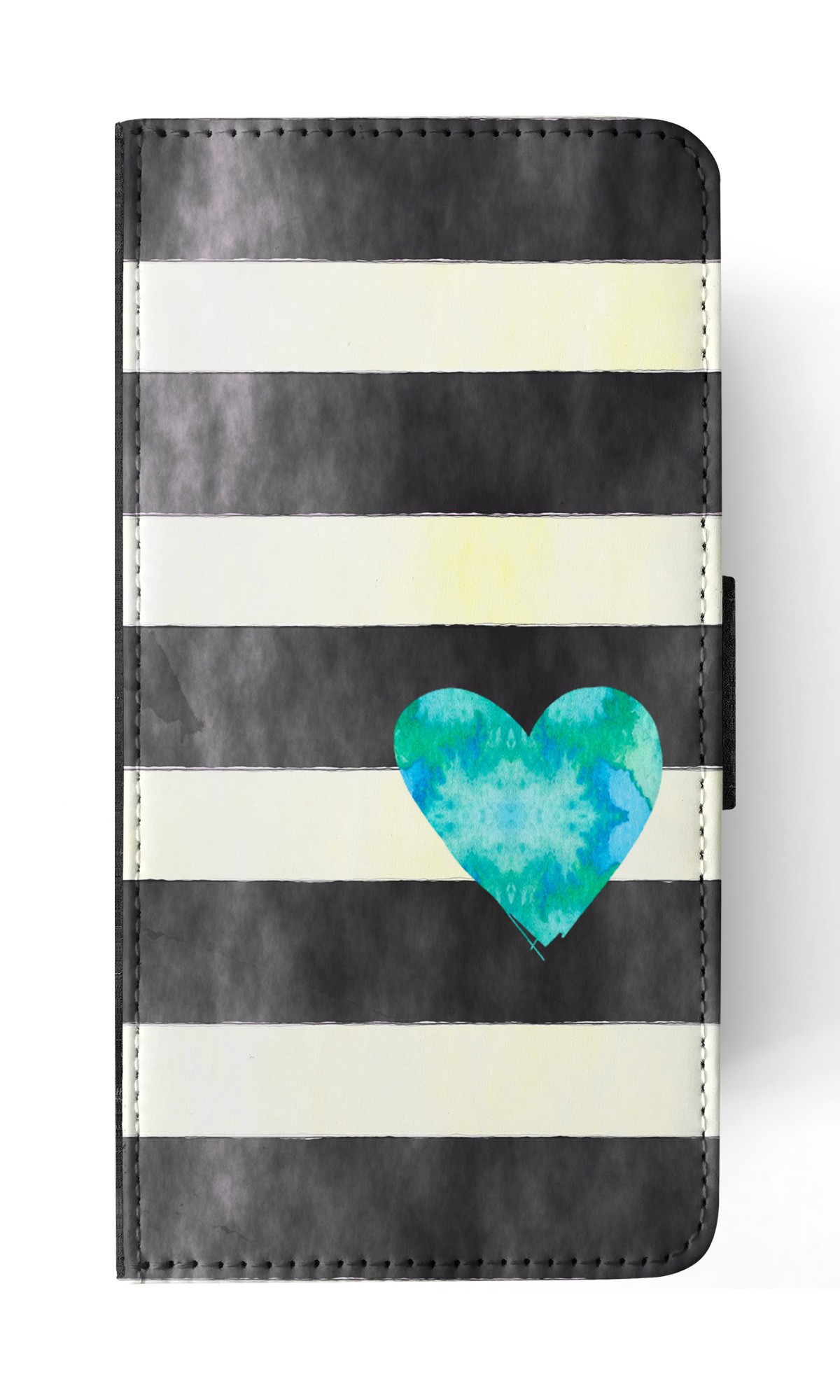 FLIP CASE FOR SAMSUNG GALAXY|STRIPES TEAL HEART PATTERN - Bild 17 von 120
