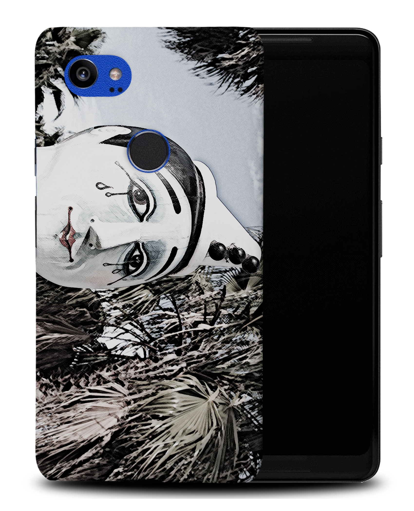 CASE COVER FOR GOOGLE PIXEL|FUNNY CLOWN HEAD SKETCH - Picture 8 of 11
