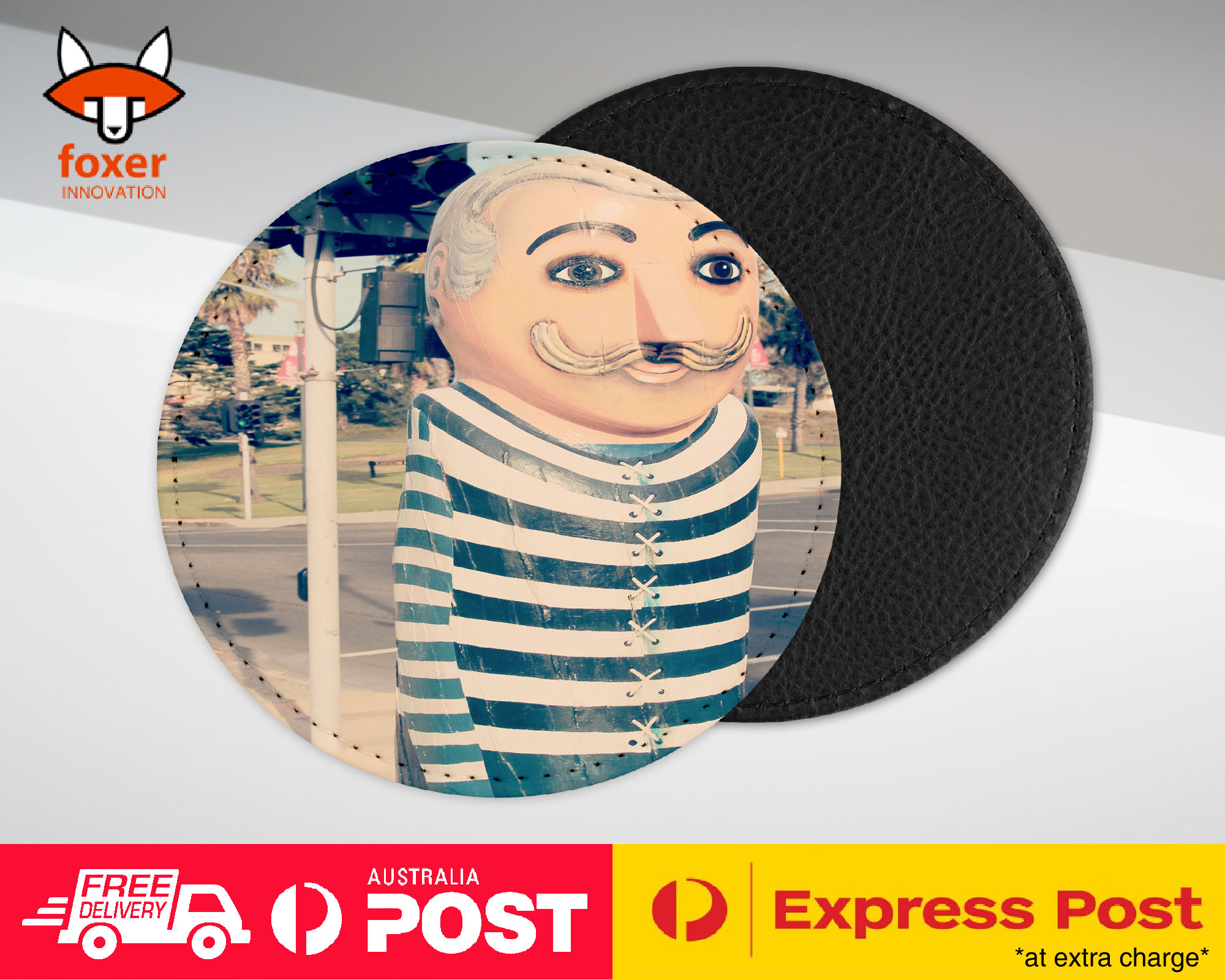 COASTER COFFEE DRINKING MAT|GEELONG CLOWN HARD