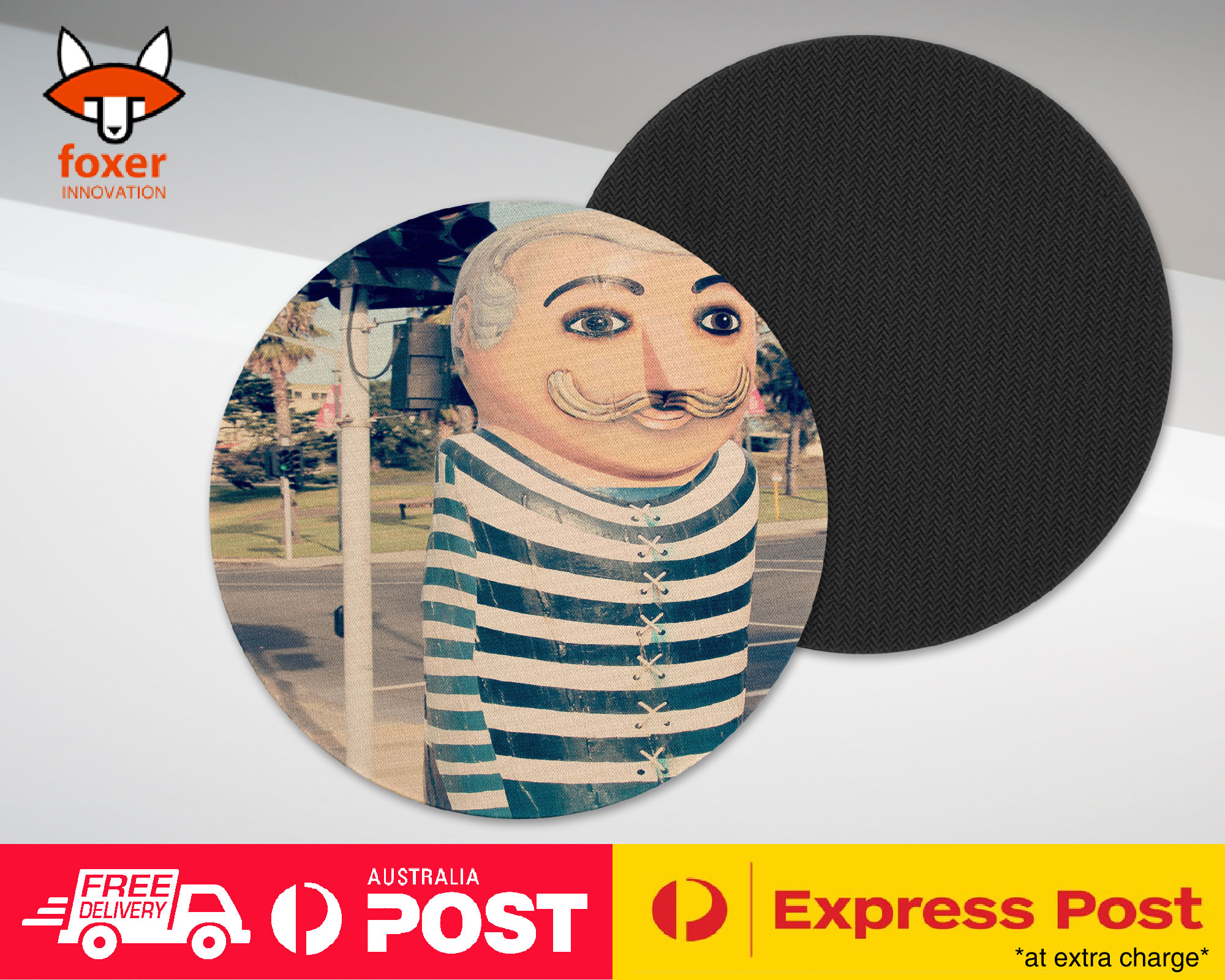 COASTER COFFEE DRINKING MAT|GEELONG CLOWN HARD