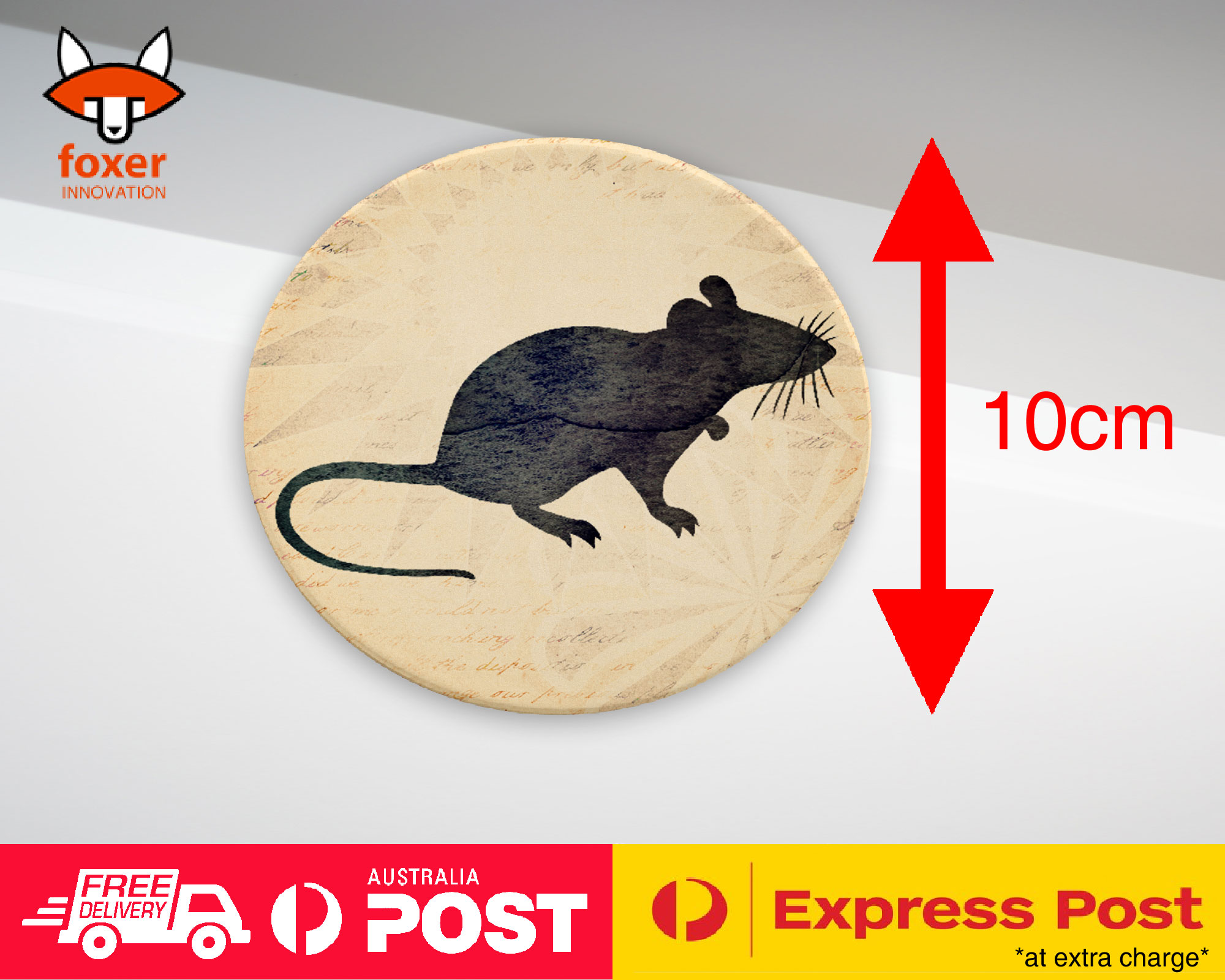 COASTER COFFEE DRINKING MAT|MOUSE WATERCOLOR ART