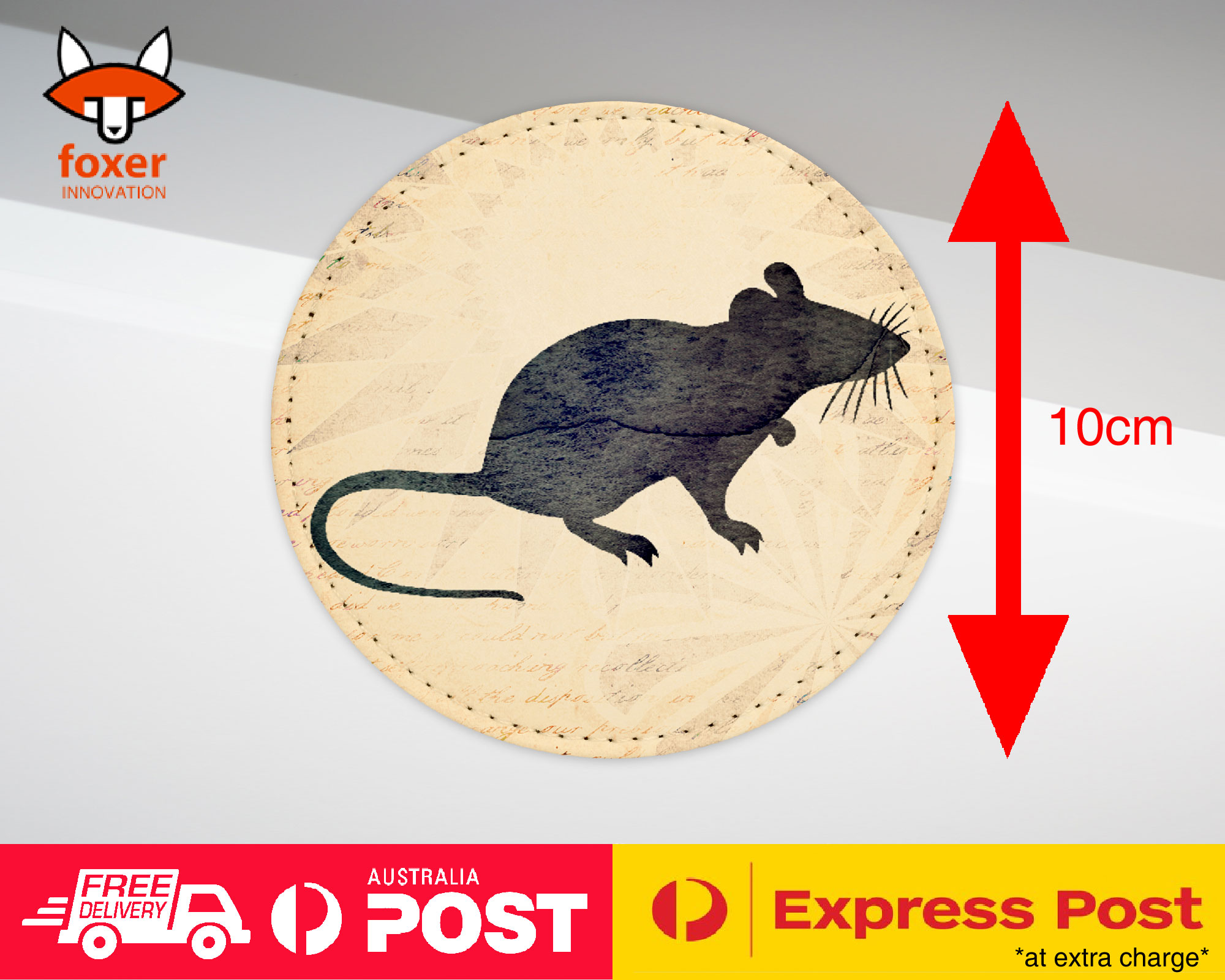 COASTER COFFEE DRINKING MAT|MOUSE WATERCOLOR ART