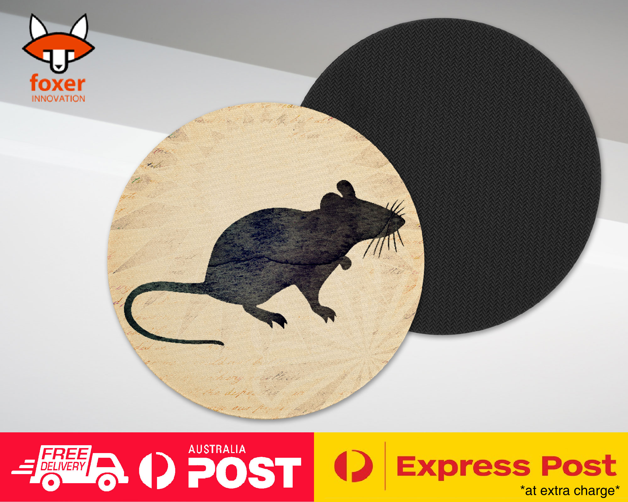 COASTER COFFEE DRINKING MAT|MOUSE WATERCOLOR ART