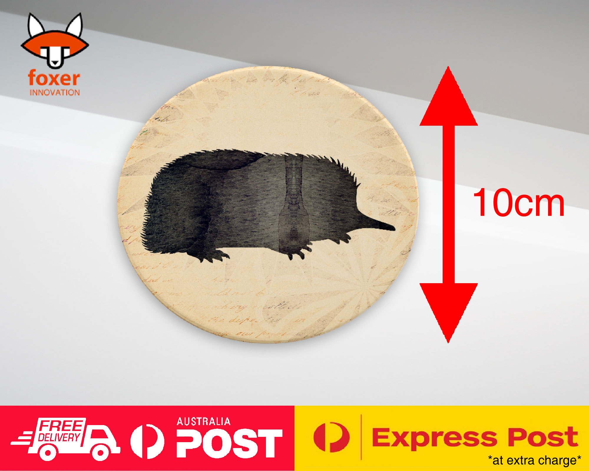 COASTER COFFEE DRINKING MAT|ECHIDNA AUSTRALIAN ANIMAL