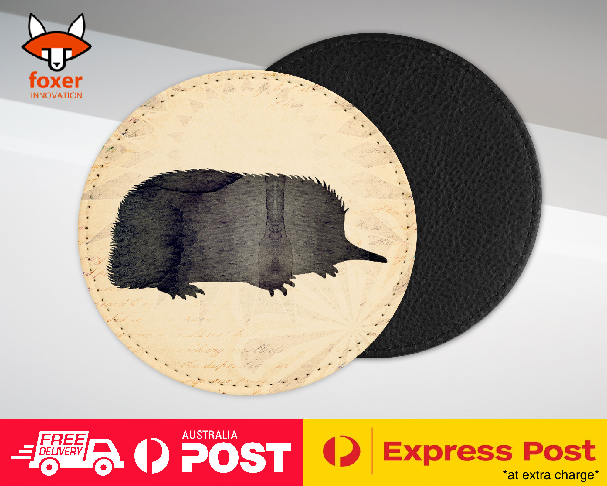 COASTER COFFEE DRINKING MAT|ECHIDNA AUSTRALIAN ANIMAL