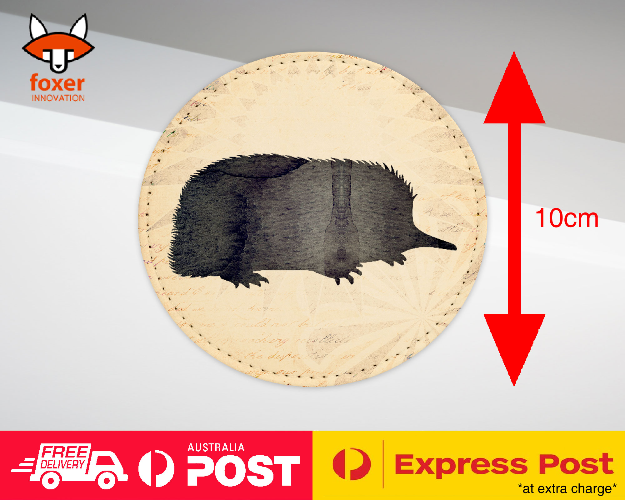 COASTER COFFEE DRINKING MAT|ECHIDNA AUSTRALIAN ANIMAL