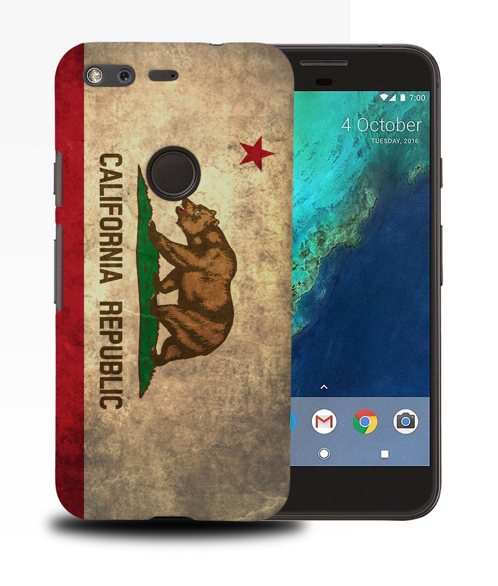 FUNDA FUNDA PARA GOOGLE PIXEL|CALIFORNIA BANDERA DEL ESTADO AMERICANO - Imagen 11 de 11