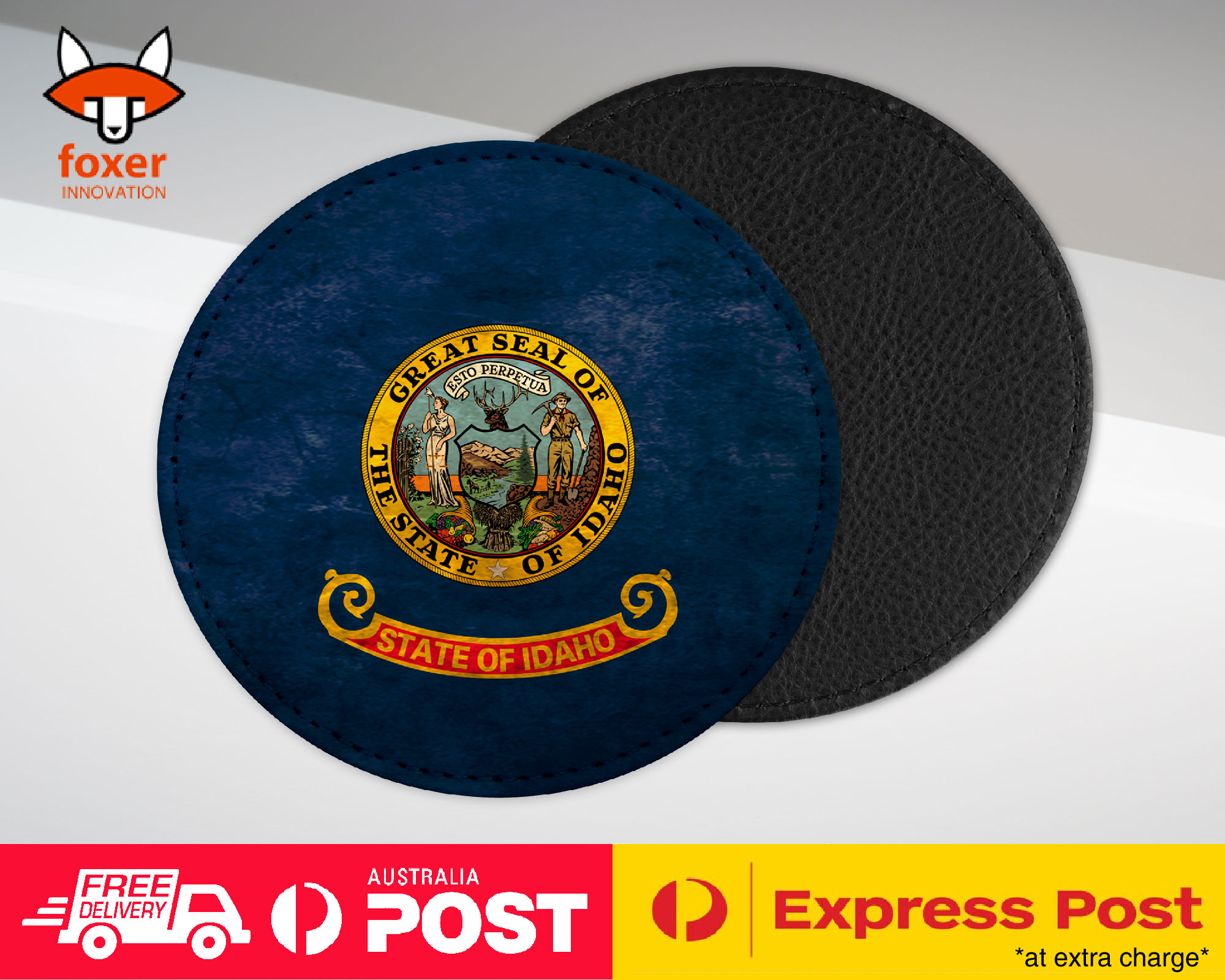 COASTER COFFEE DRINKING MAT|IDAHO US AMERICAN STATE FLAG