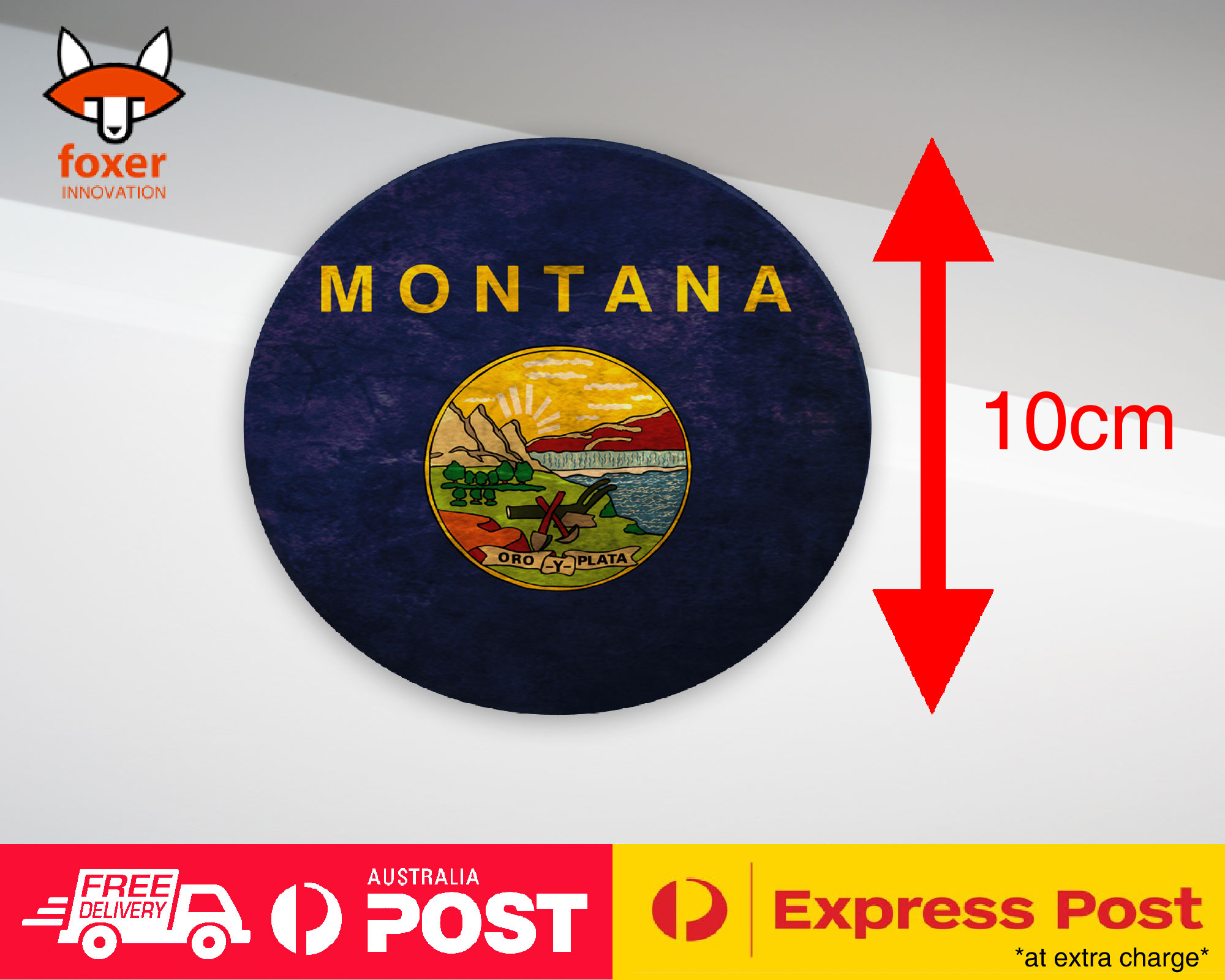 COASTER COFFEE DRINKING MAT|MONTANA US AMERICAN STATE FLAG