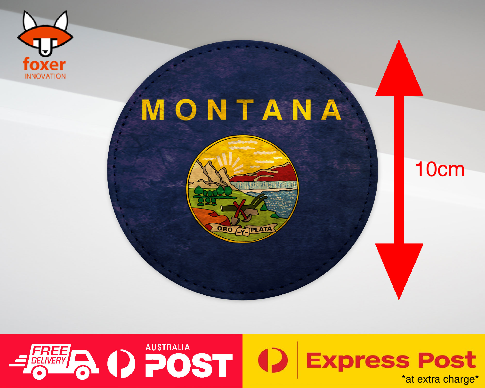 COASTER COFFEE DRINKING MAT|MONTANA US AMERICAN STATE FLAG