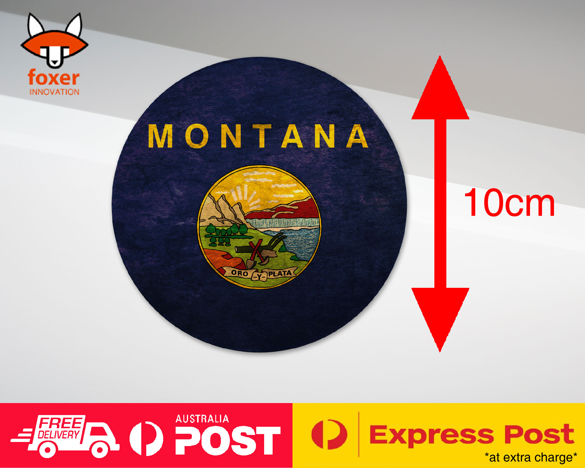 COASTER COFFEE DRINKING MAT|MONTANA US AMERICAN STATE FLAG