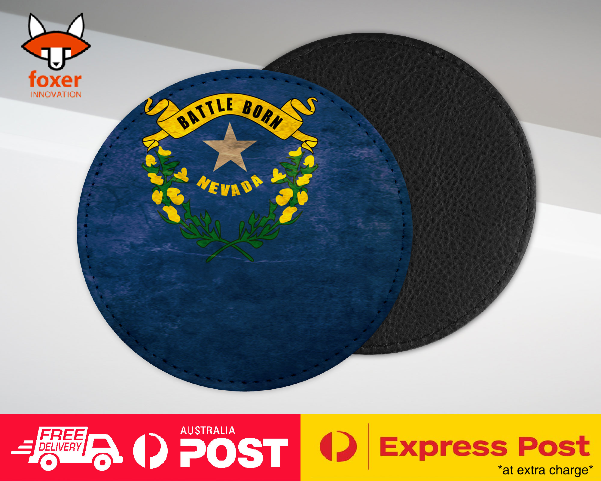 COASTER COFFEE DRINKING MAT|NEVADA US AMERICAN STATE FLAG