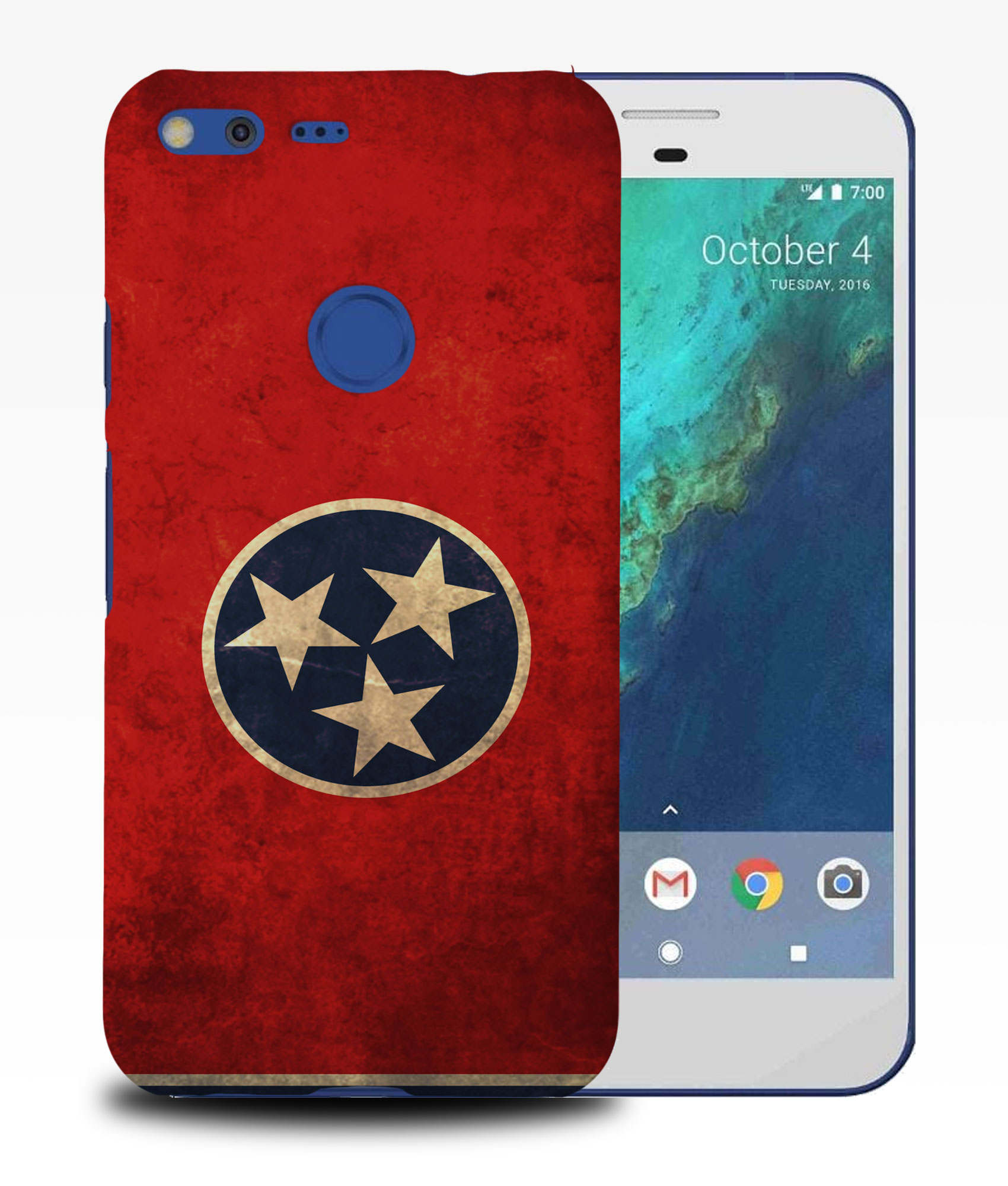 CASE COVER FOR GOOGLE PIXEL|TENNESSEE US AMERICAN STATE FLAG - Foto 10 di 11