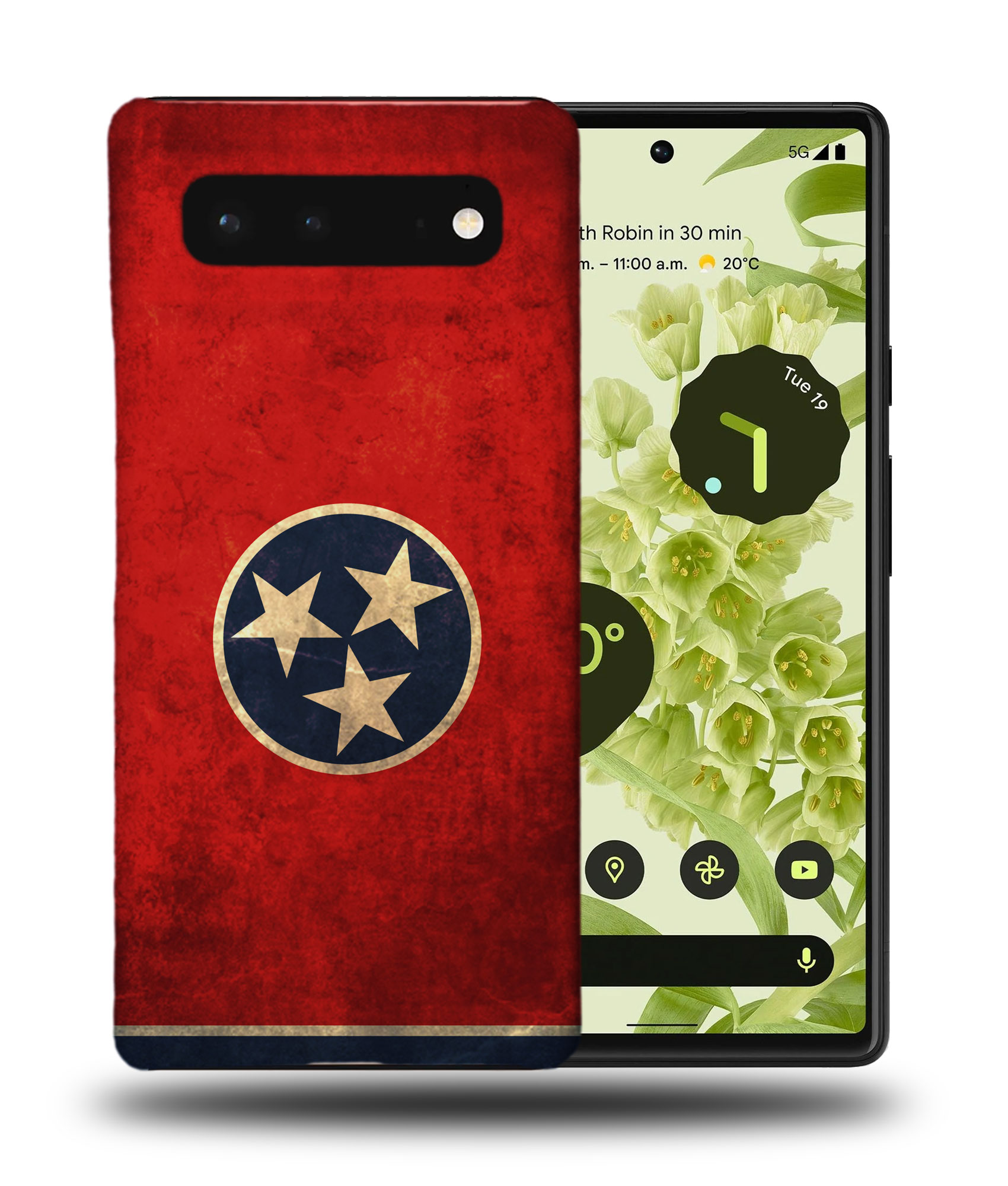 CASE COVER FOR GOOGLE PIXEL|TENNESSEE US AMERICAN STATE FLAG - Foto 3 di 11