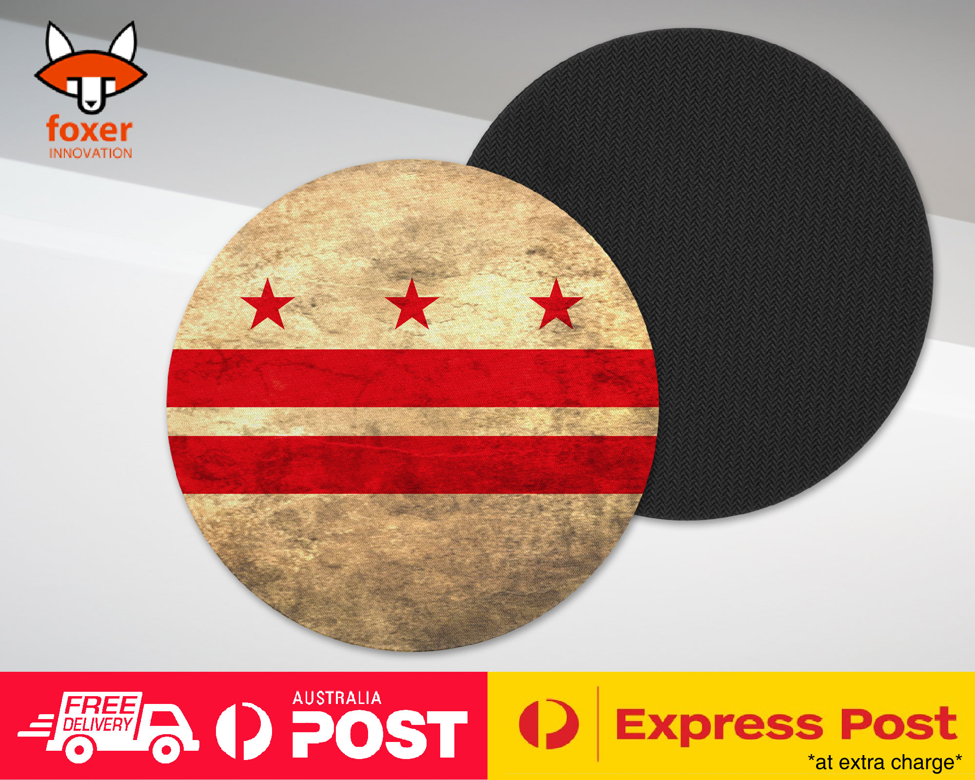 COASTER COFFEE DRINKING MAT|WASHINGTON DC US STATE FLAG
