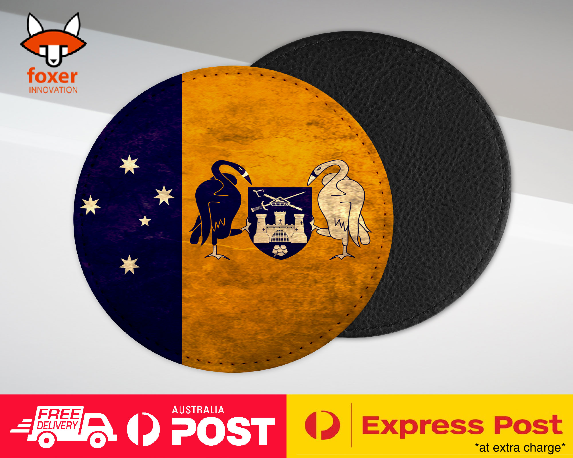 COASTER COFFEE DRINKING MAT|ACT AUSTRALIAN STATE FLAG
