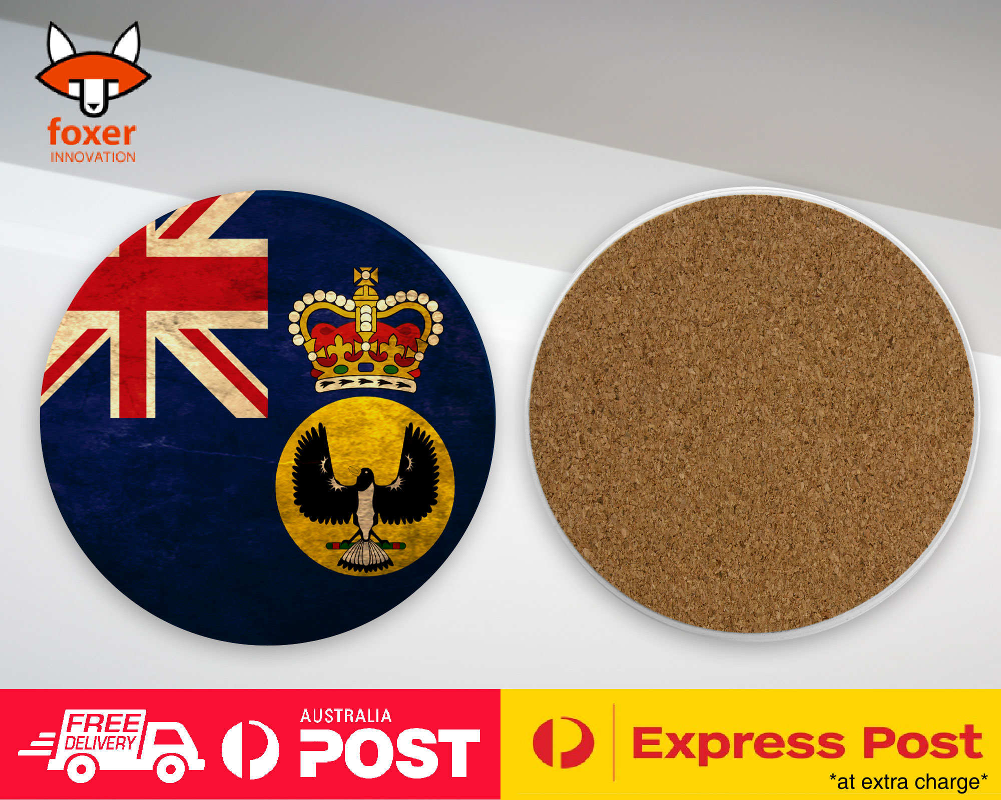 COASTER COFFEE DRINKING MAT|SOUTH AUSTRALIA STATE FLAG #2