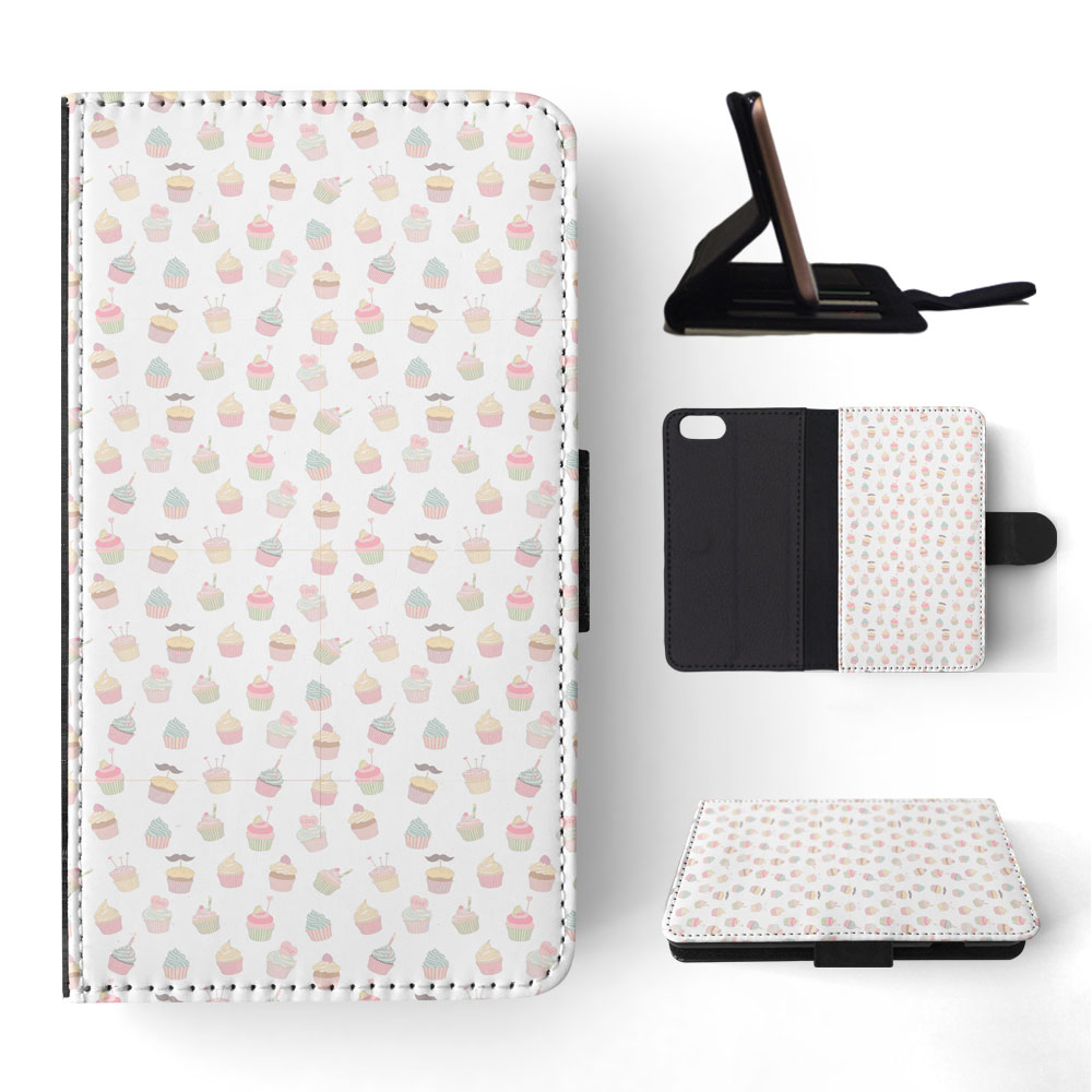 FLIP CASE FOR APPLE IPHONE|CUPCAKE PATTERN - Foto 169 di 193