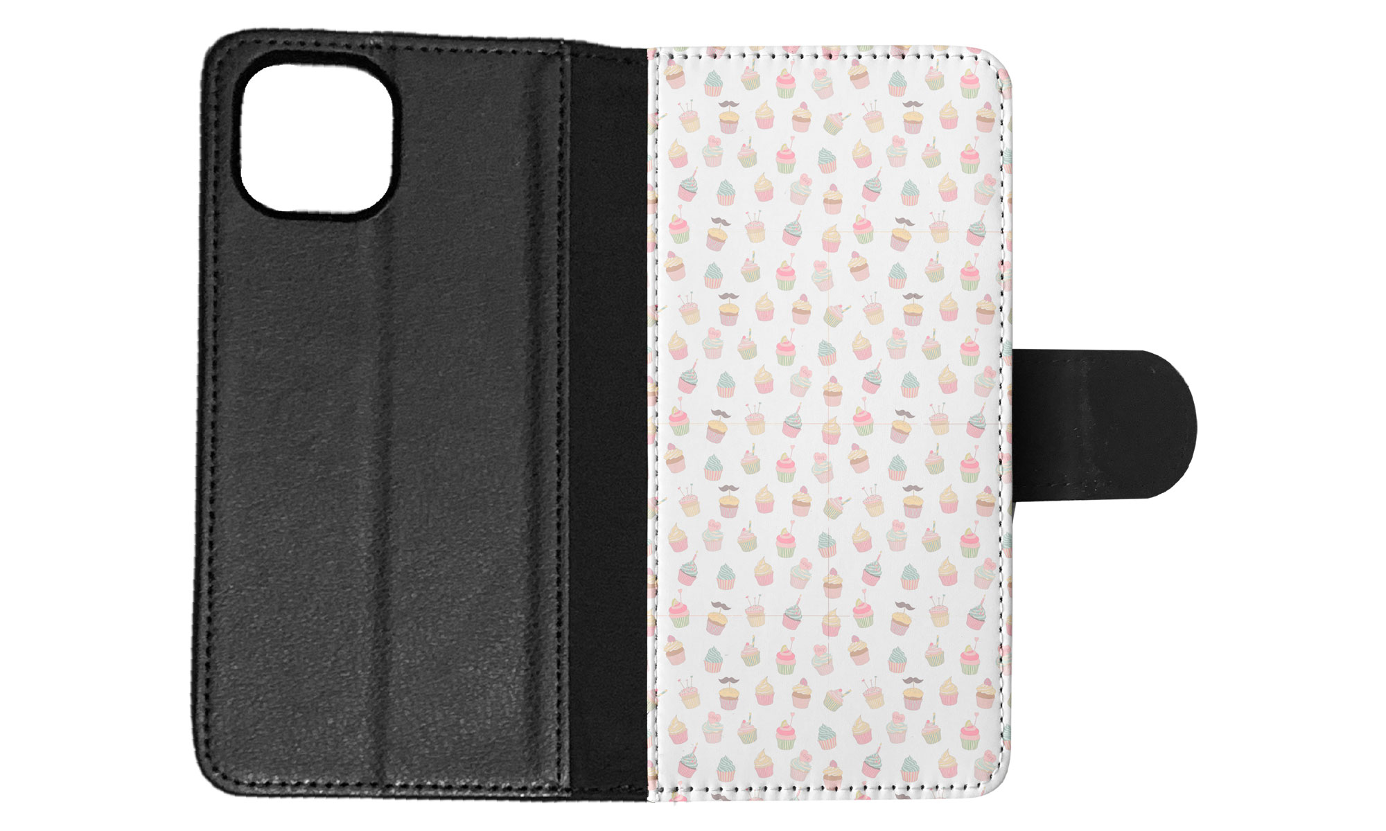 FLIP CASE FOR APPLE IPHONE|CUPCAKE PATTERN - Foto 59 di 193