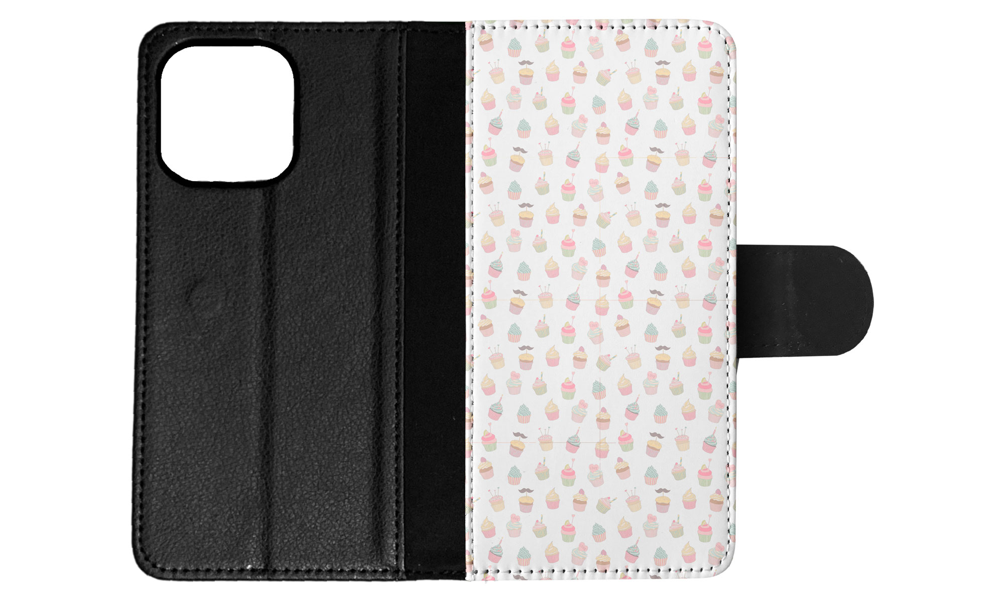 FLIP CASE FOR APPLE IPHONE|CUPCAKE PATTERN - Foto 49 di 193