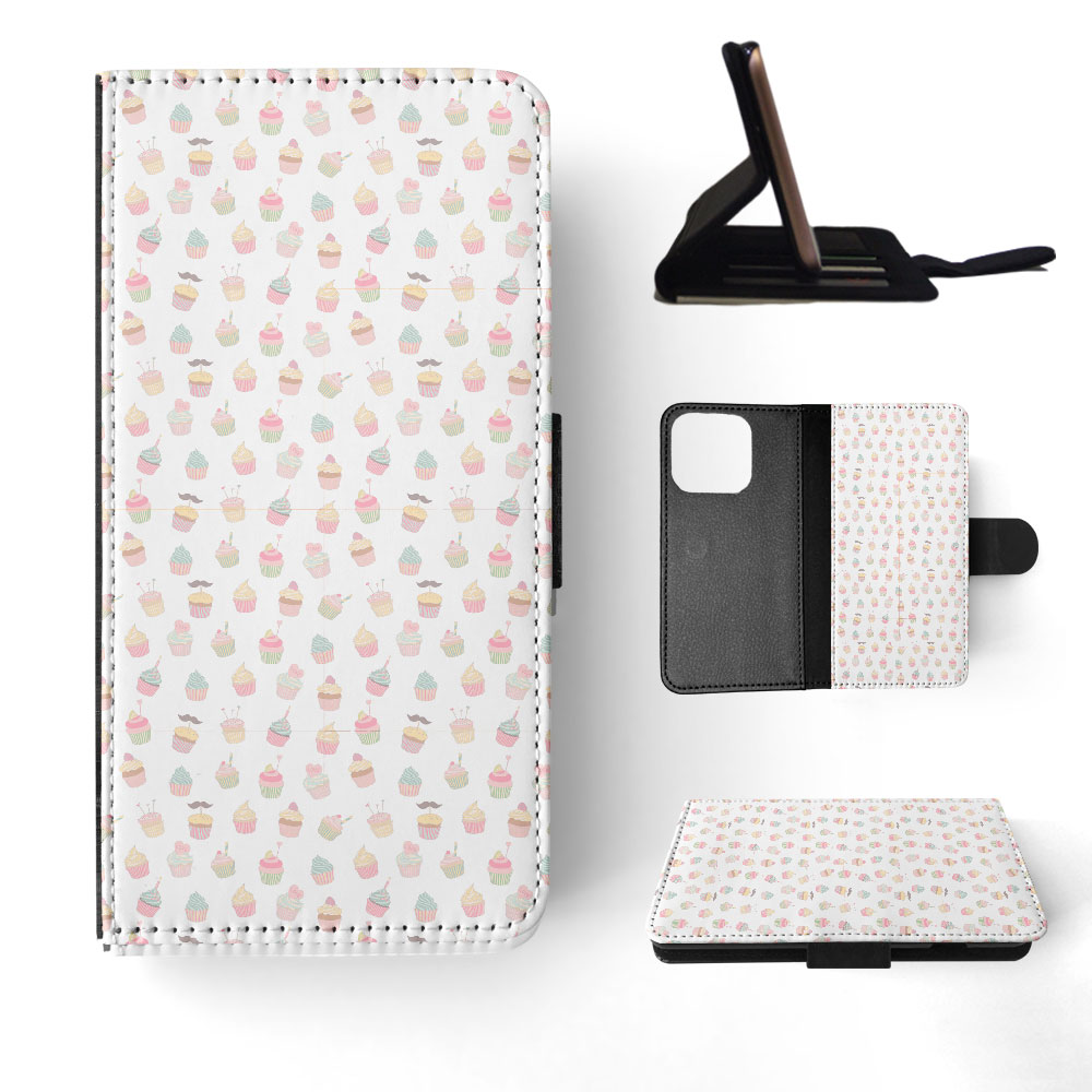 FLIP CASE FOR APPLE IPHONE|CUPCAKE PATTERN - Foto 31 di 193