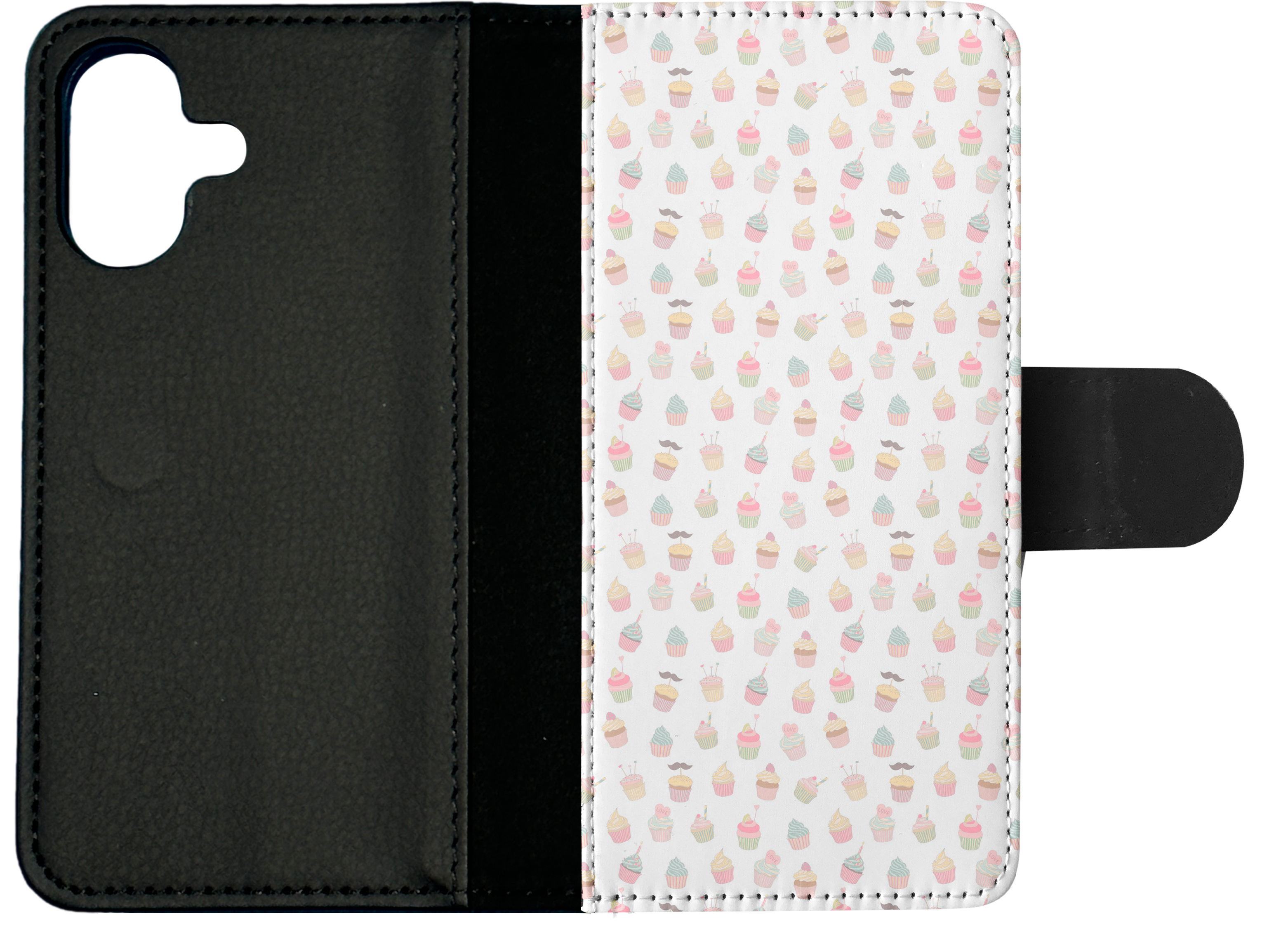 FLIP CASE FOR APPLE IPHONE|CUPCAKE PATTERN - Foto 24 di 193