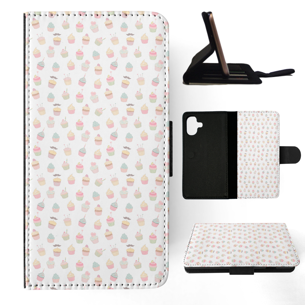 FLIP CASE FOR APPLE IPHONE|CUPCAKE PATTERN - Foto 16 di 193
